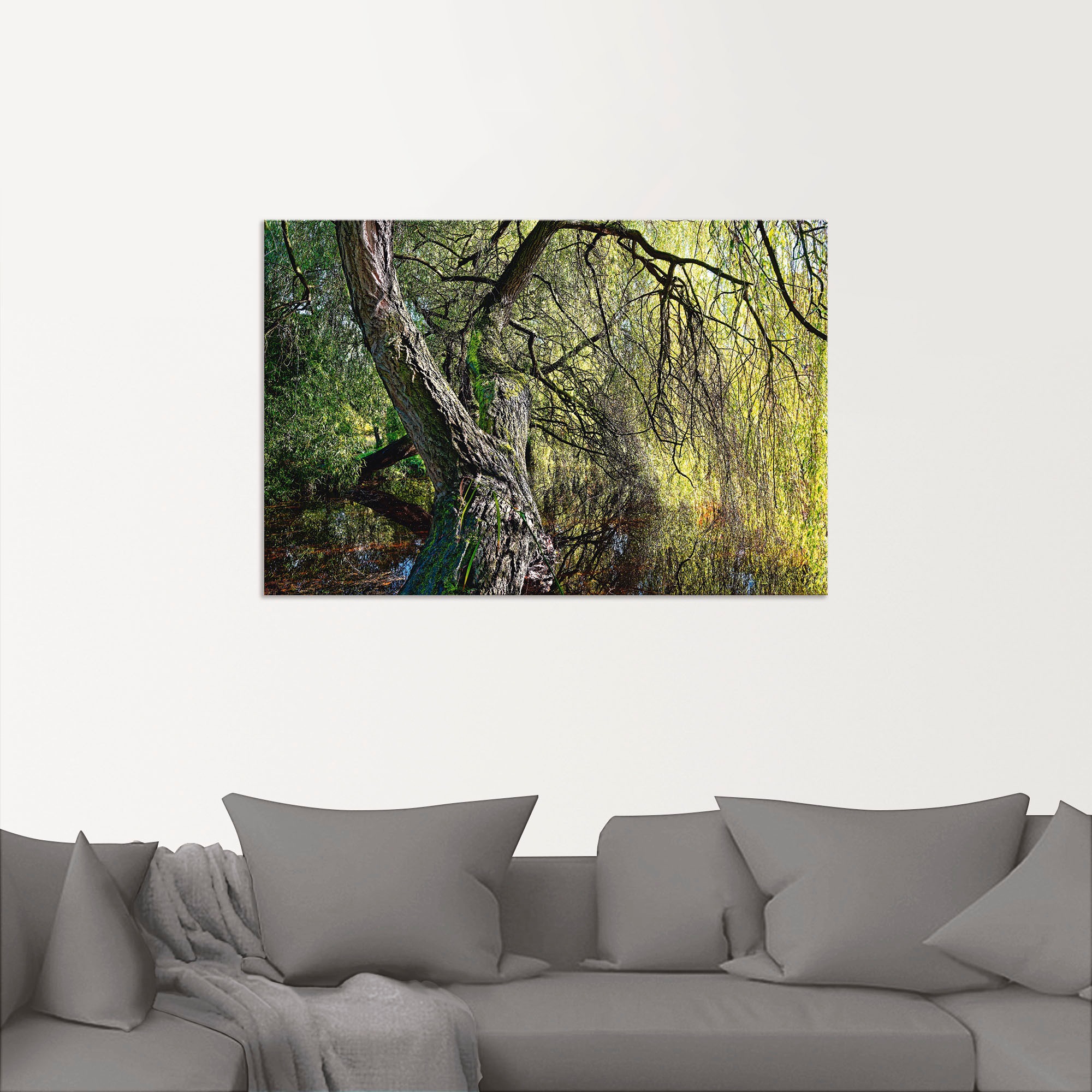 Wandbild Alubild, Baumbilder, (1 Poster »Weidenbaum«, St.), Artland | Wandaufkleber als versch. in BAUR oder bestellen Leinwandbild, Größen