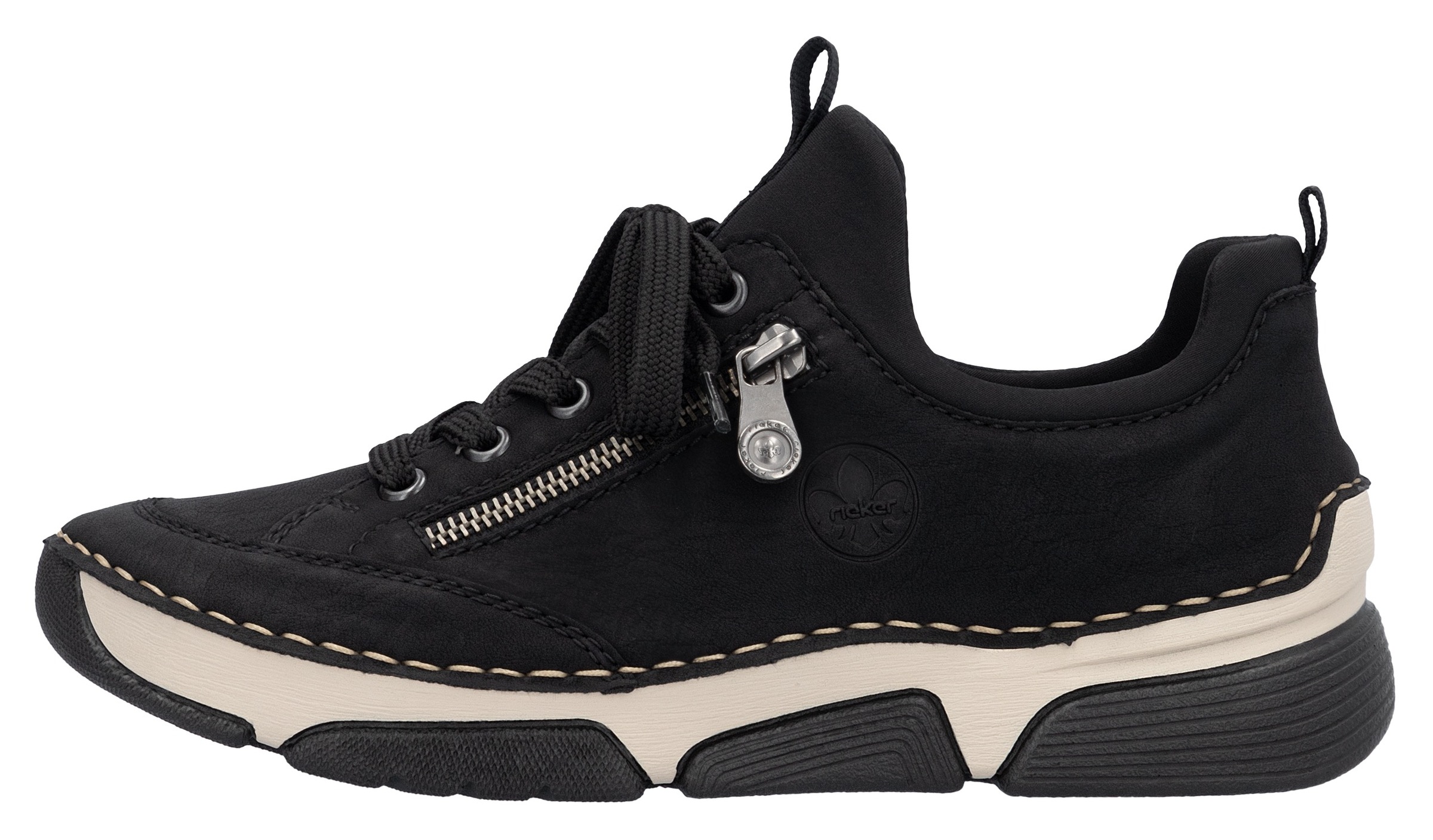 Rieker Slip-On Sneaker, Schlupfschuh, Halbschuh, Freizeitschuh mit weicher Innensohle