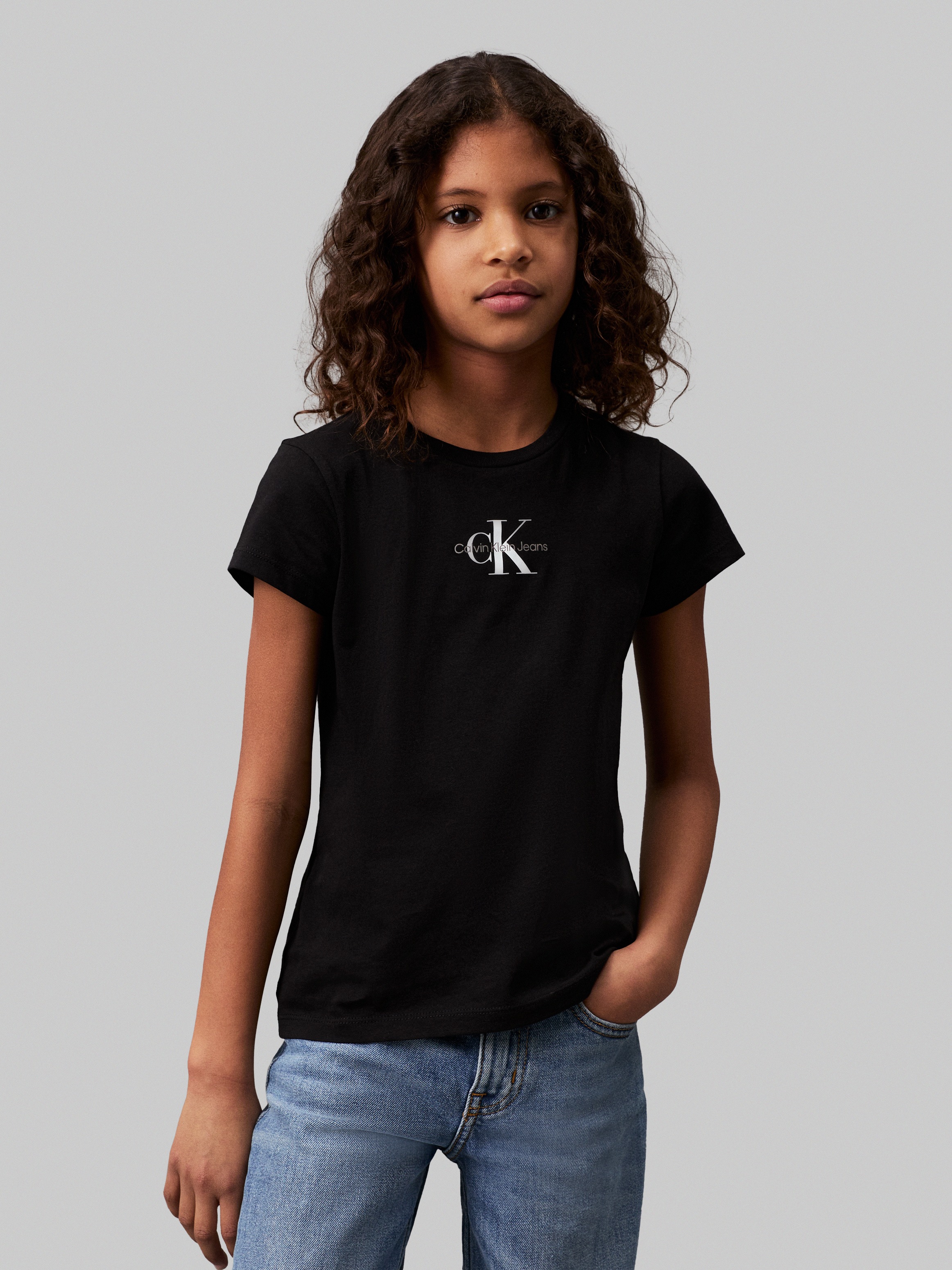 Calvin Klein Jeans T-Shirt »MICRO MONOGRAM TOP«, für Kinder bis 16 Jahre