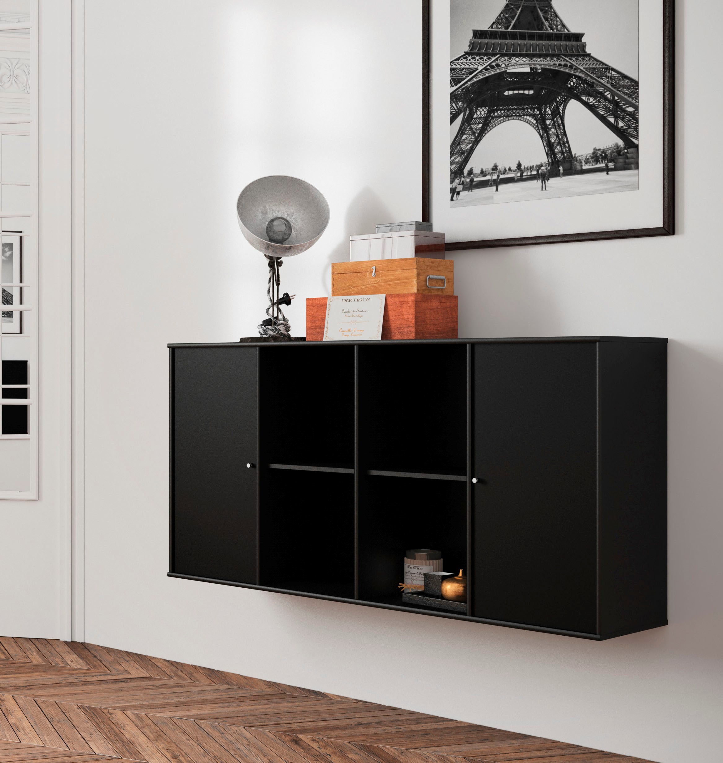 Hammel Furniture Sideboard »Mistral Wandmontage/stehend, | cm BAUR 136 mit Breite: Kubus«, Türen