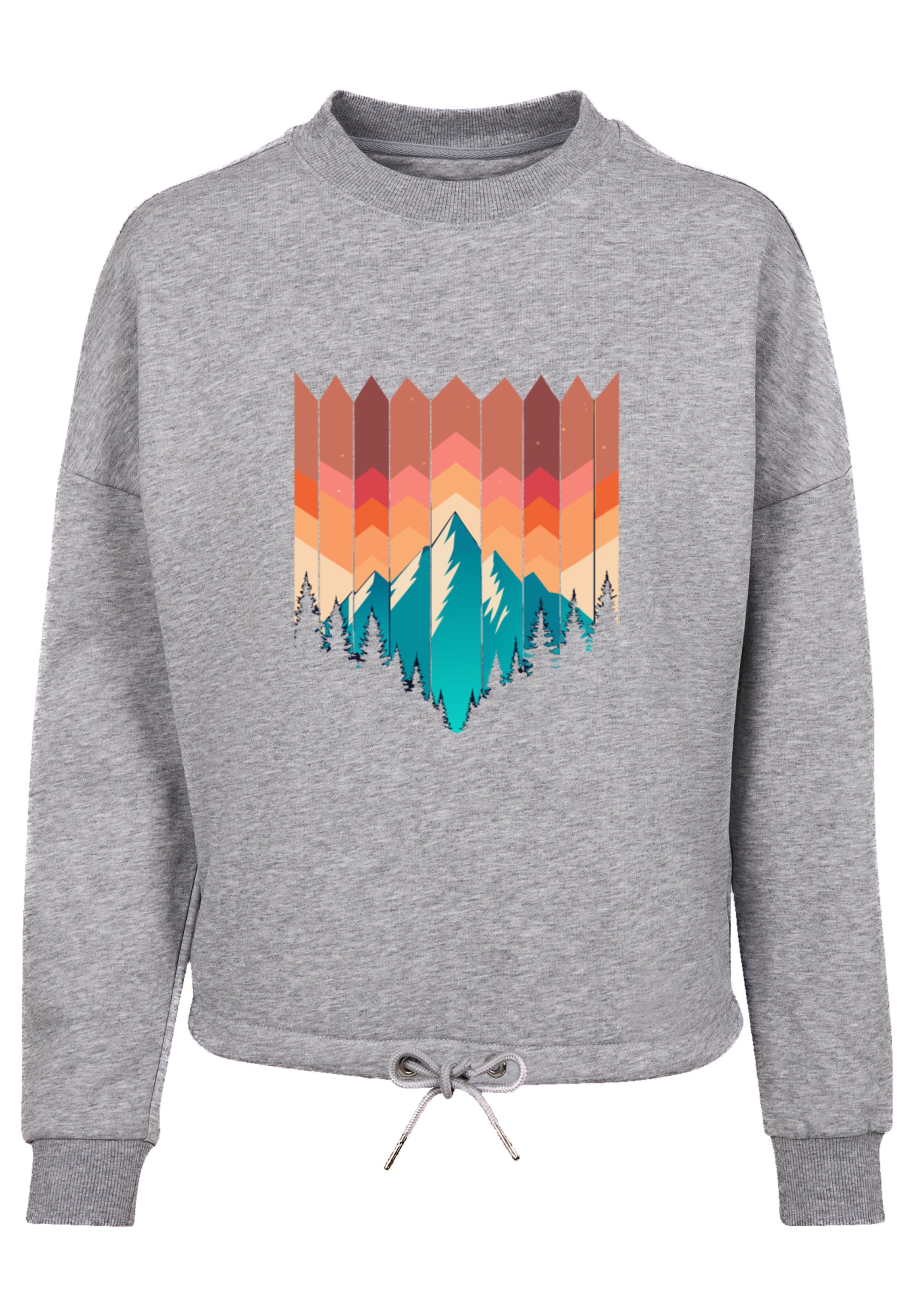 F4NT4STIC Sweatshirt »Berg Sonnenuntergang Geometrisch« Premium Qualität