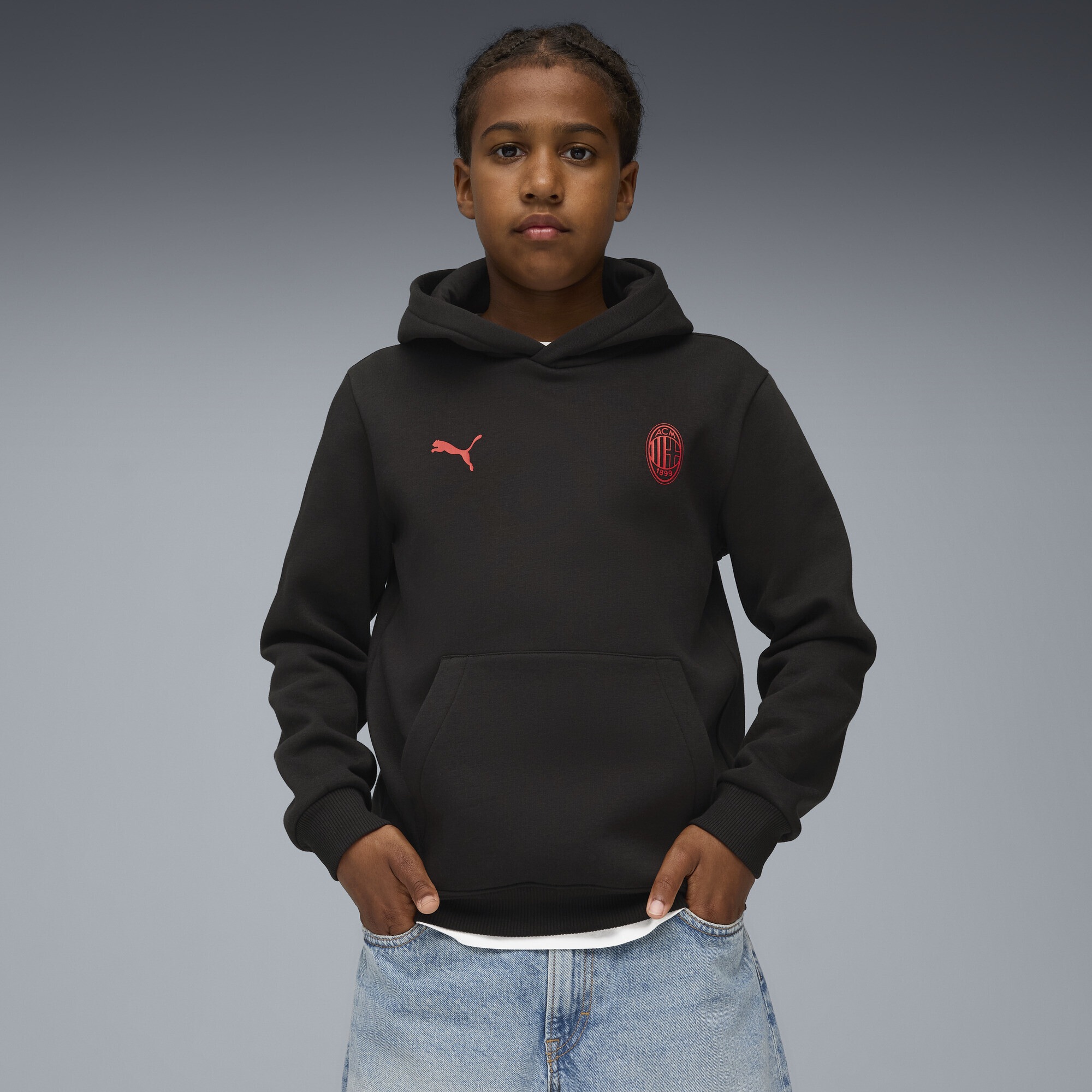 PUMA Sweatjacke »AC Milan FtblEssentials Hoodie Jungen«