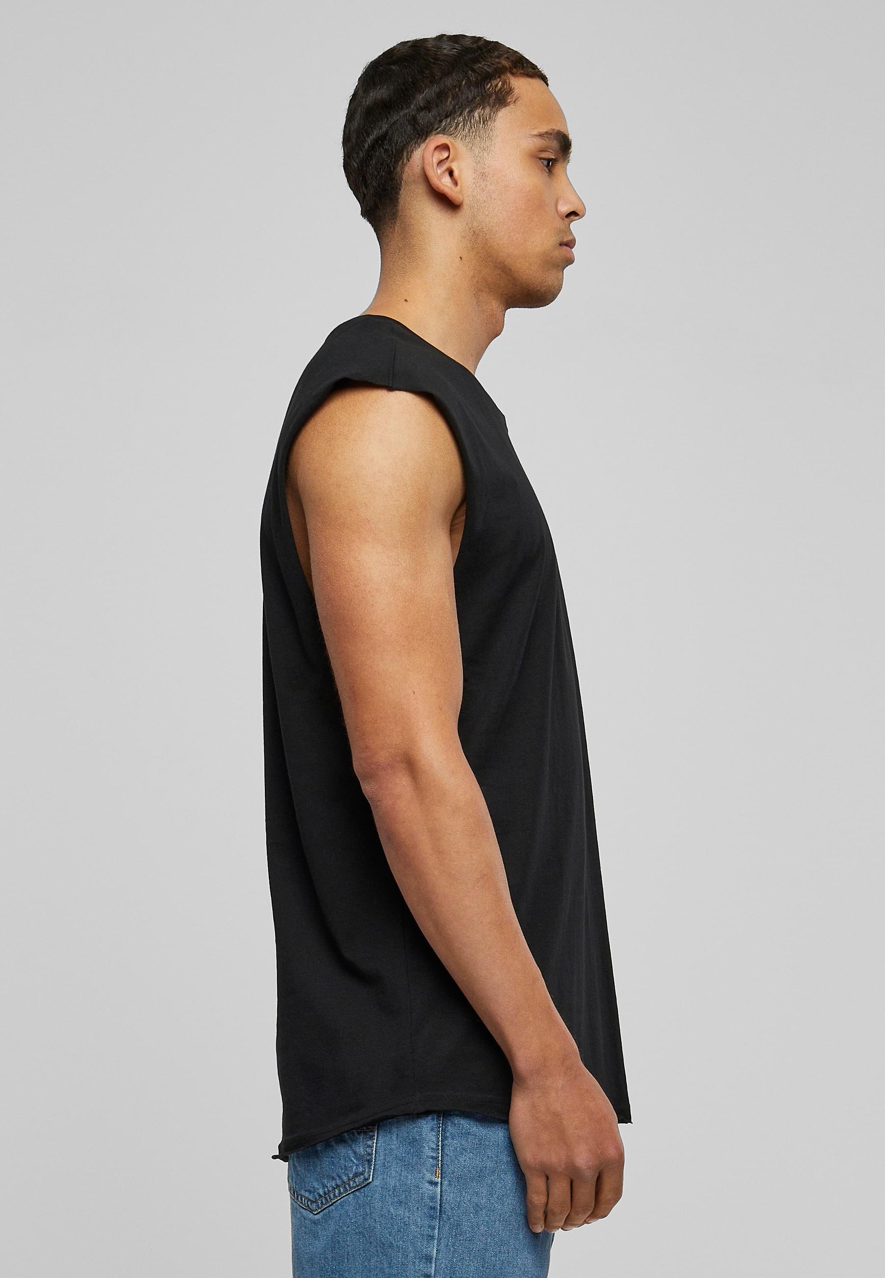 URBAN CLASSICS T-Shirt »Urban Classics Herren Open Edge Sleeveless Tee«, (1 tlg.)