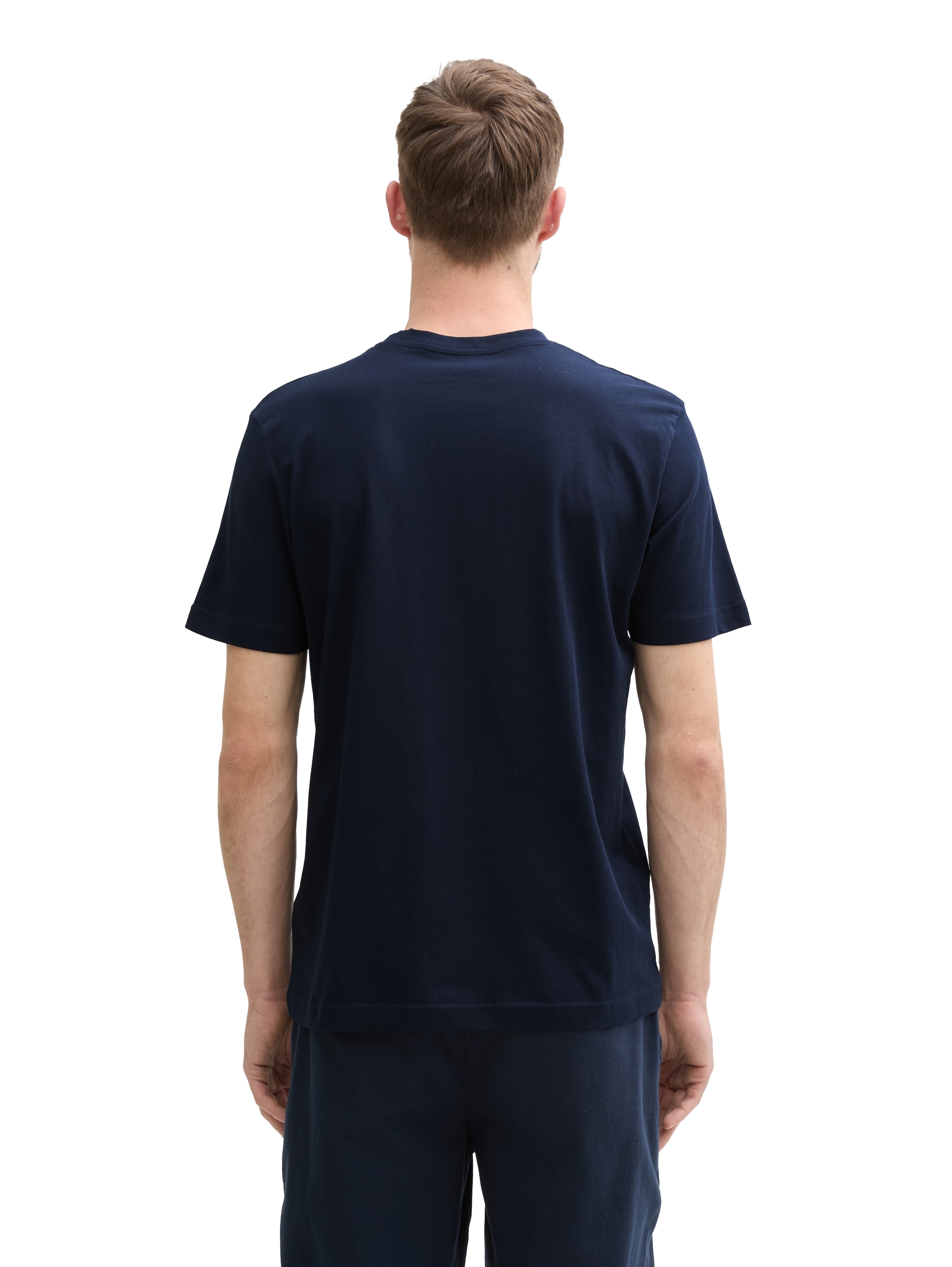 TOM TAILOR T-Shirt, (Packung, 3 tlg.), 3er Pack mit Logo-Stickerei