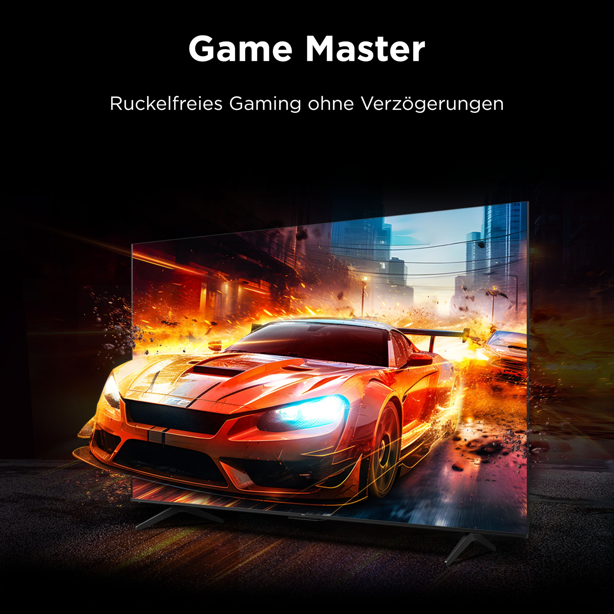 TCL QLED-Fernseher "85P71KX1", Energieeffizienz: F (A-G), schwarz, 85, Fernseher, Multi-HDR, Dolby Vision, Smart TV, Apple Airplay2, Dolby Atmos, Onkyo 3