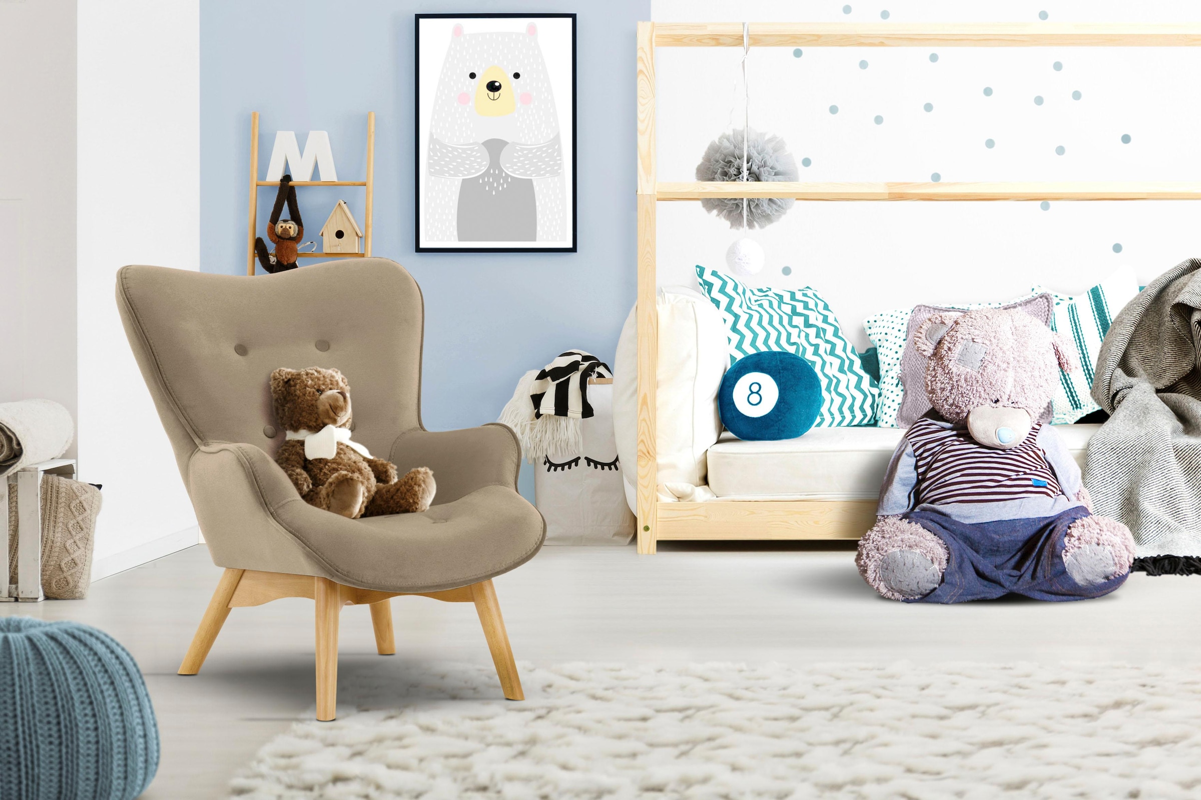 Home affaire Sessel "Duca Mini" in kleiner Ausführung für Kinder günstig online kaufen