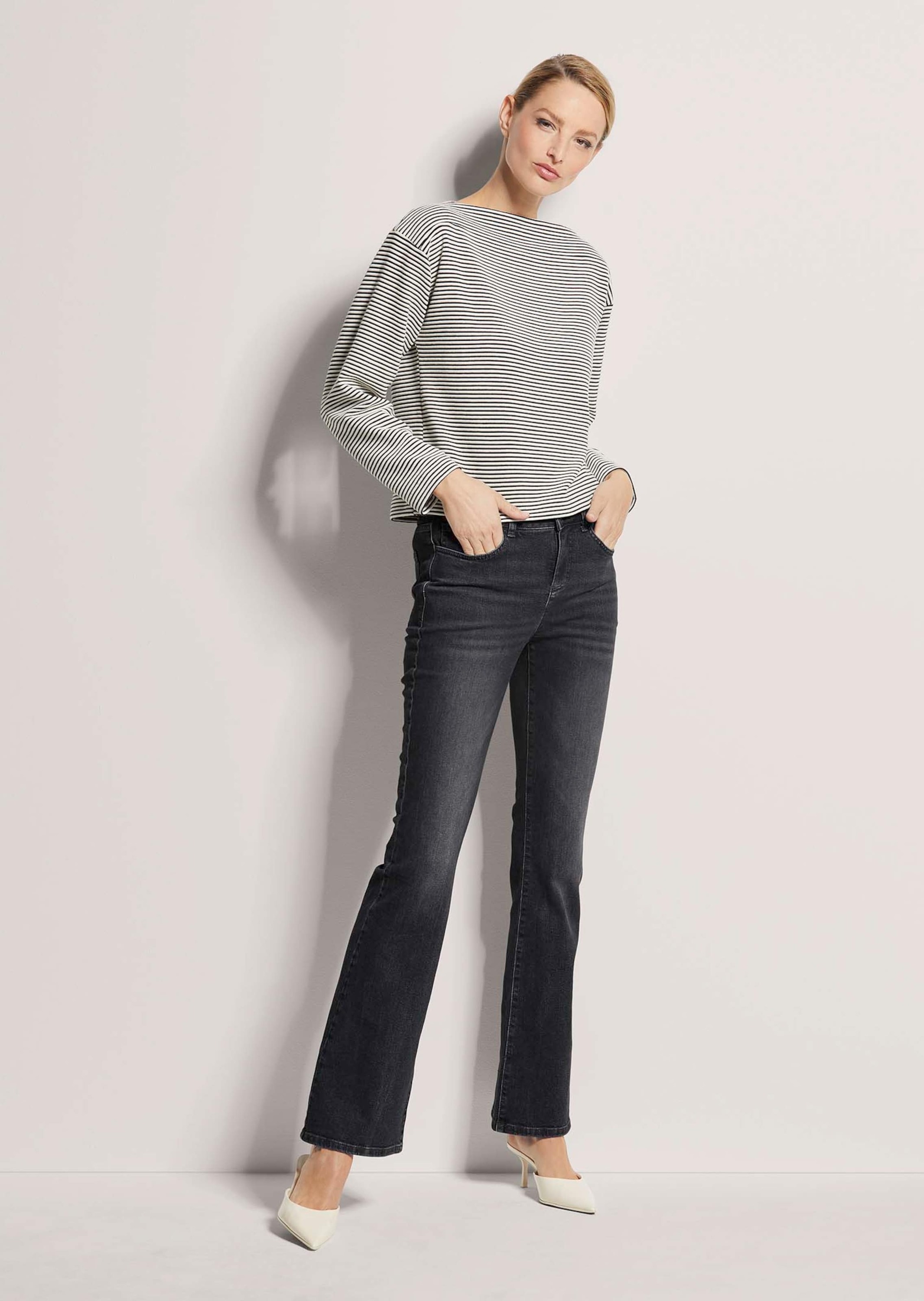 Thumbnail - MADELEINE Langarmshirt "Sweatshirt Ringel-Shirt"