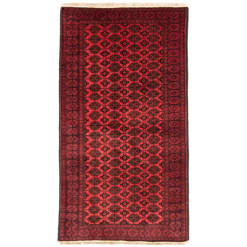 morgenland Hochflor-Läufer »Belutsch Durchgemustert Rosso 205 x 112 cm«, rechteckig