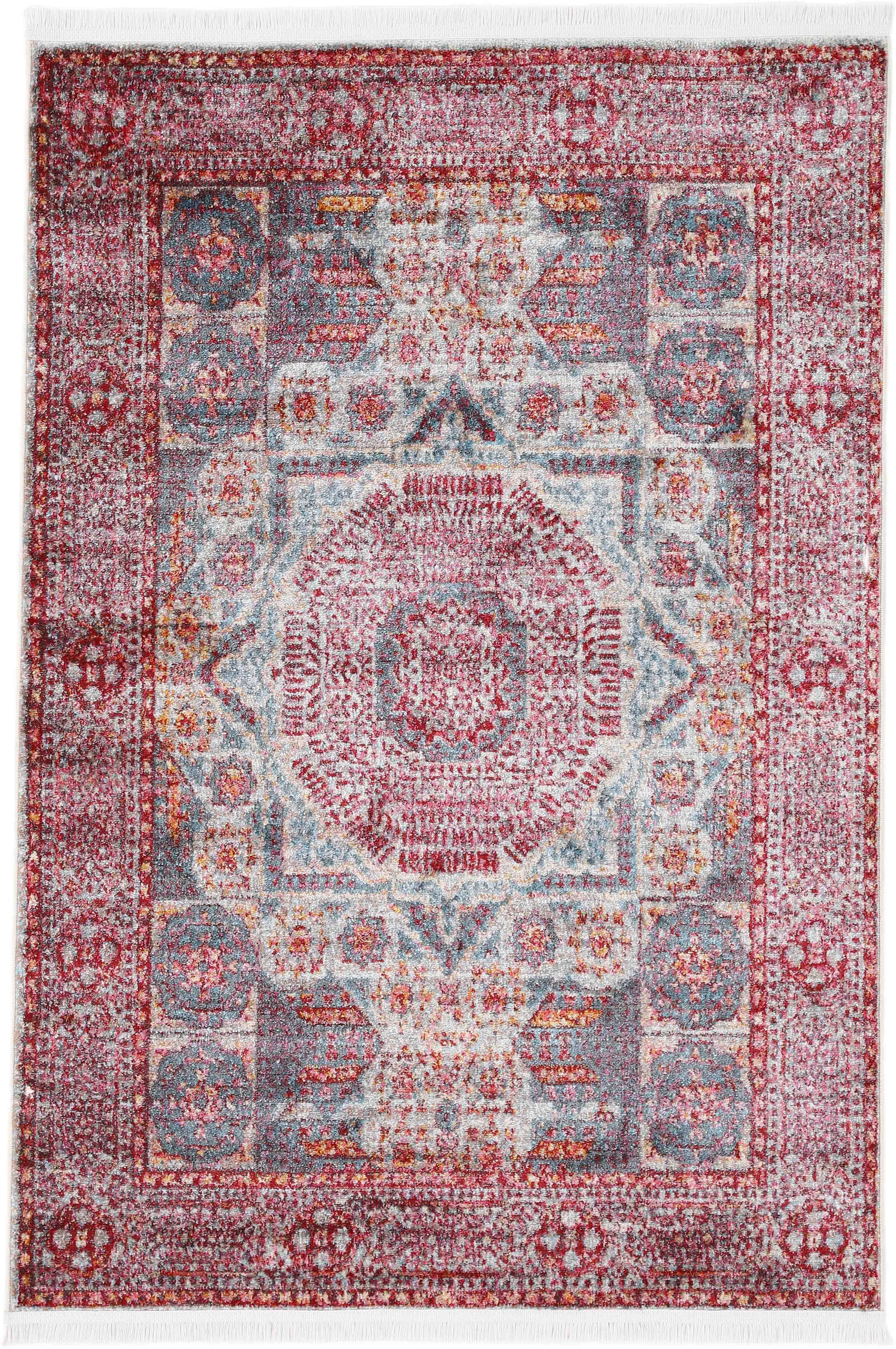 carpetfine Teppich "Anil" rechteckig 7 mm Höhe Vintage Orient Look, Wohnzim günstig online kaufen