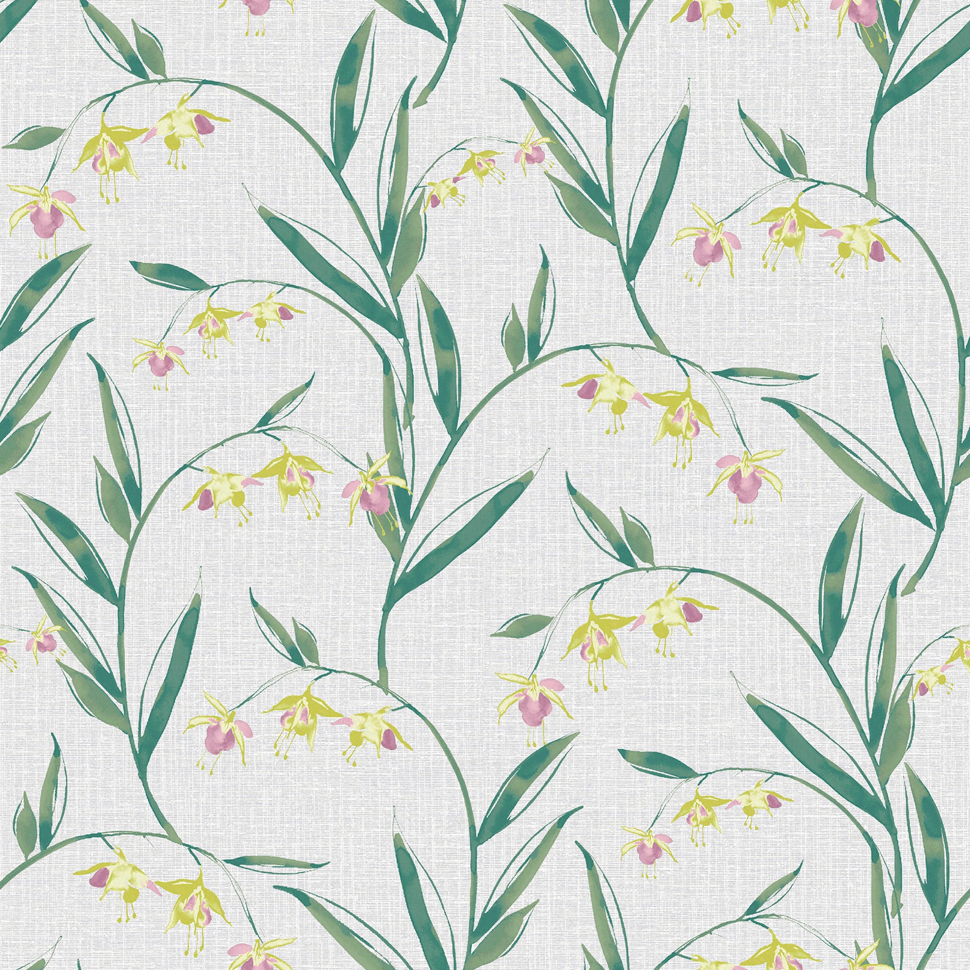 LAURA ASHLEY Vliestapete »Fulwell Fuchsia«, geblümt, 10mx52cm (ca. 5m2)