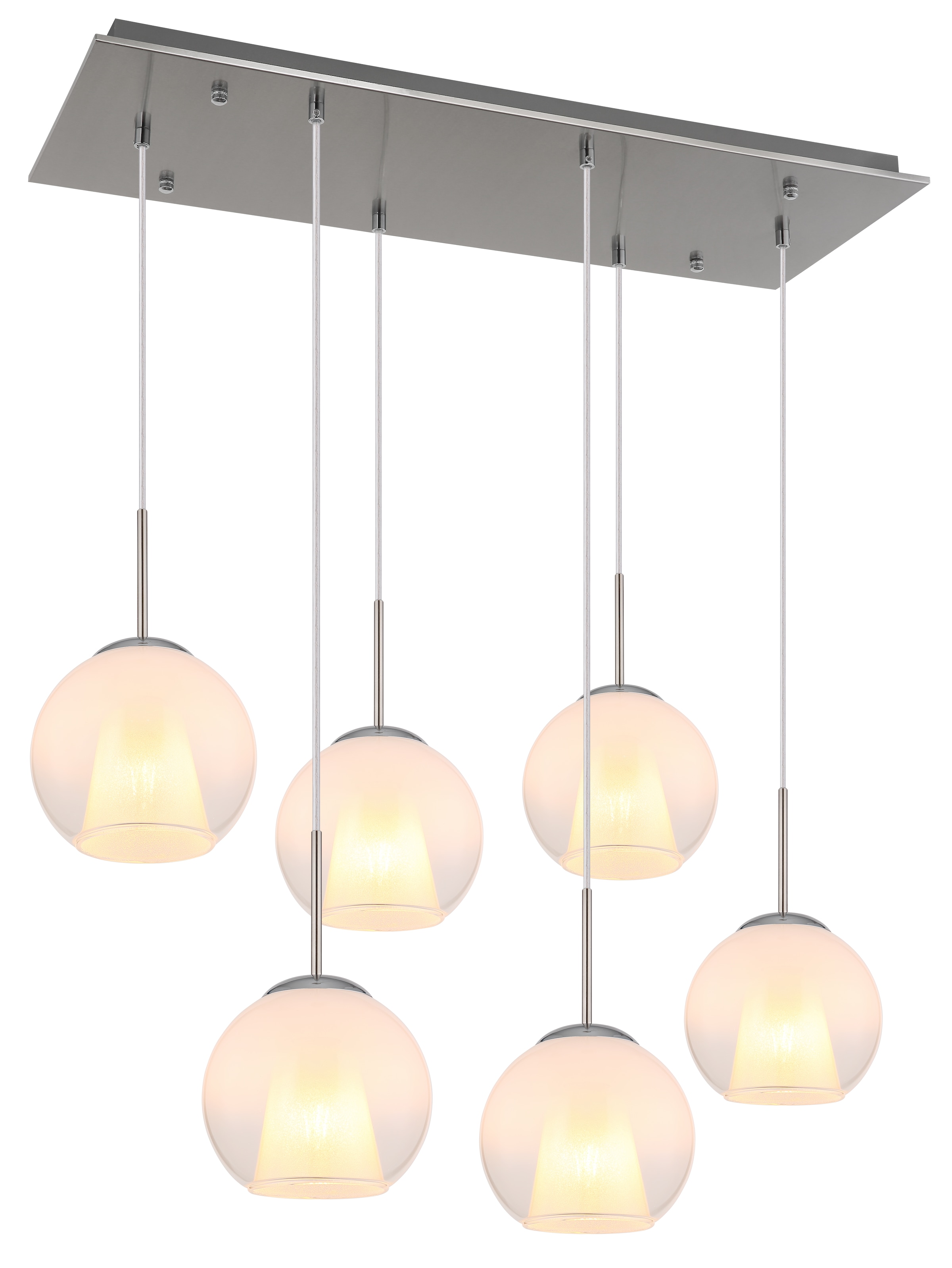 GLOBO LIGHTING Hängeleuchte »BARRY«, Leuchtmittel E27 | ohne Leuchtmittel, Hängelampe/Pendelleuchte/Esszimmer/Wohnzimmer/Esstisch