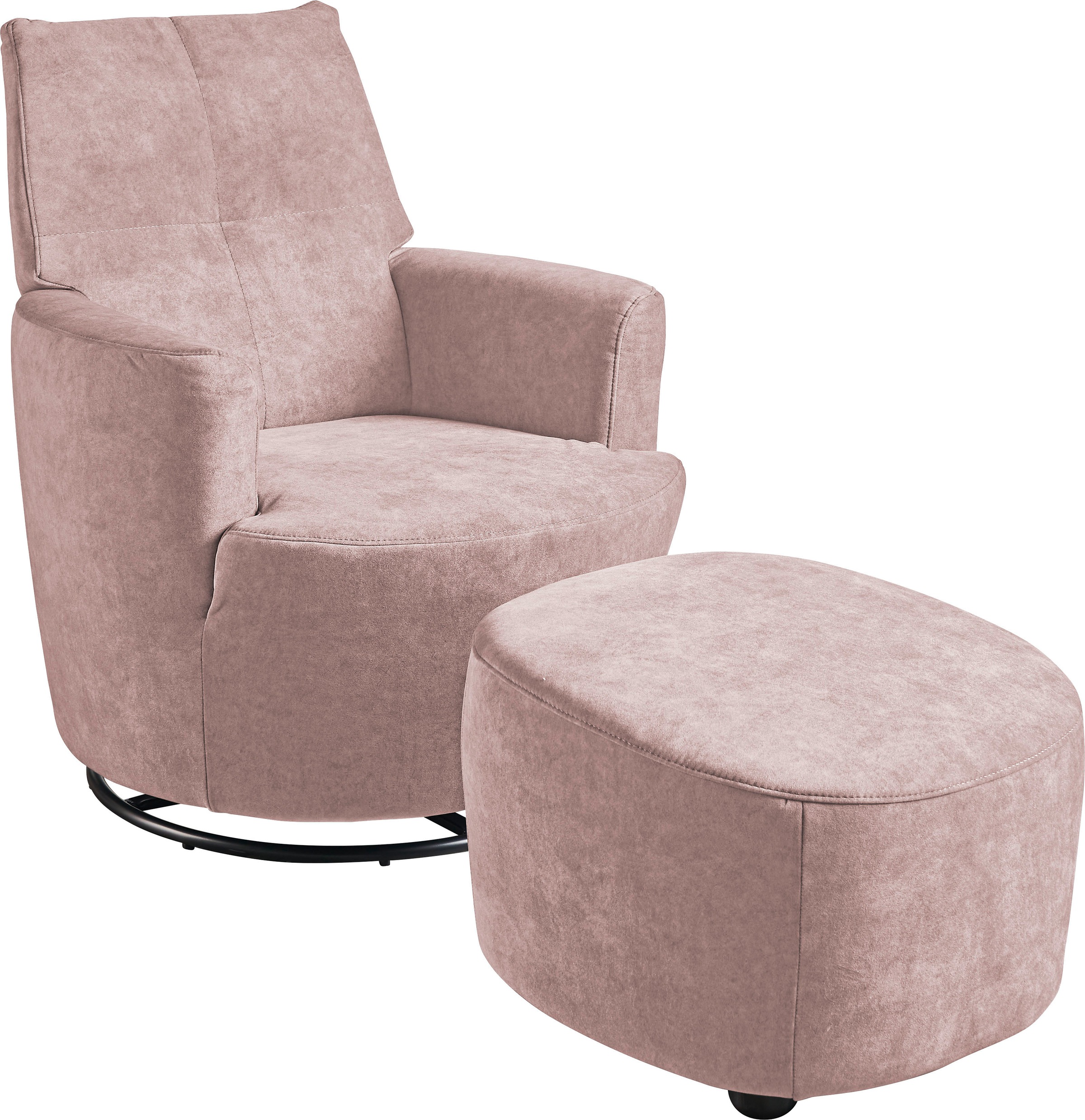 set one by Musterring "SO 1450" Set, mit Dreh- und Wippfunktion, inklusive Hocker