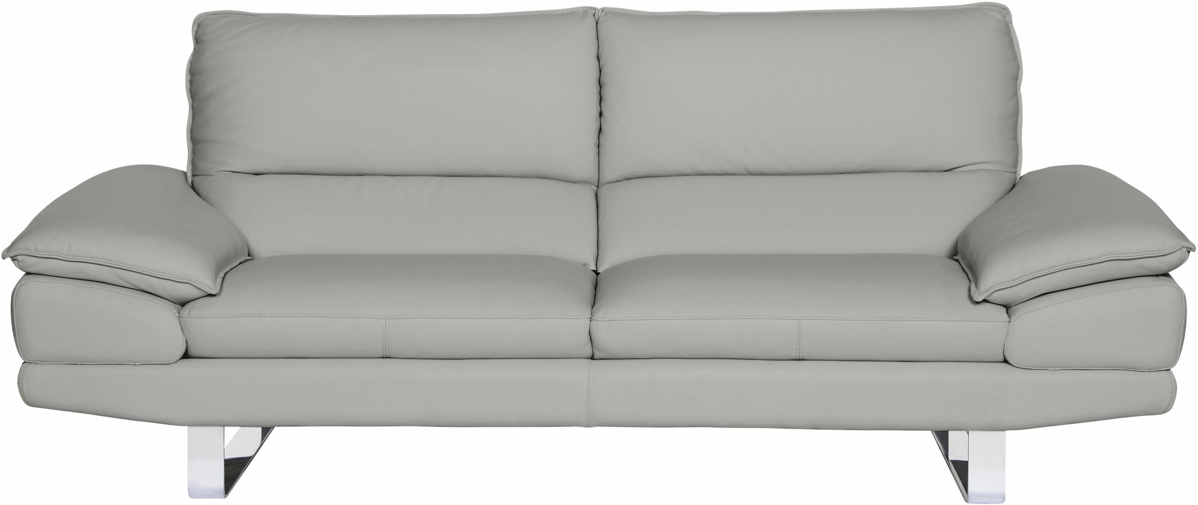 CALIA ITALIA 3-Sitzer »Dave, Sitzkomfort der Extraklasse, tolle Details« Designsofa auf Kufenfuß, in zwei Lederqualitäten