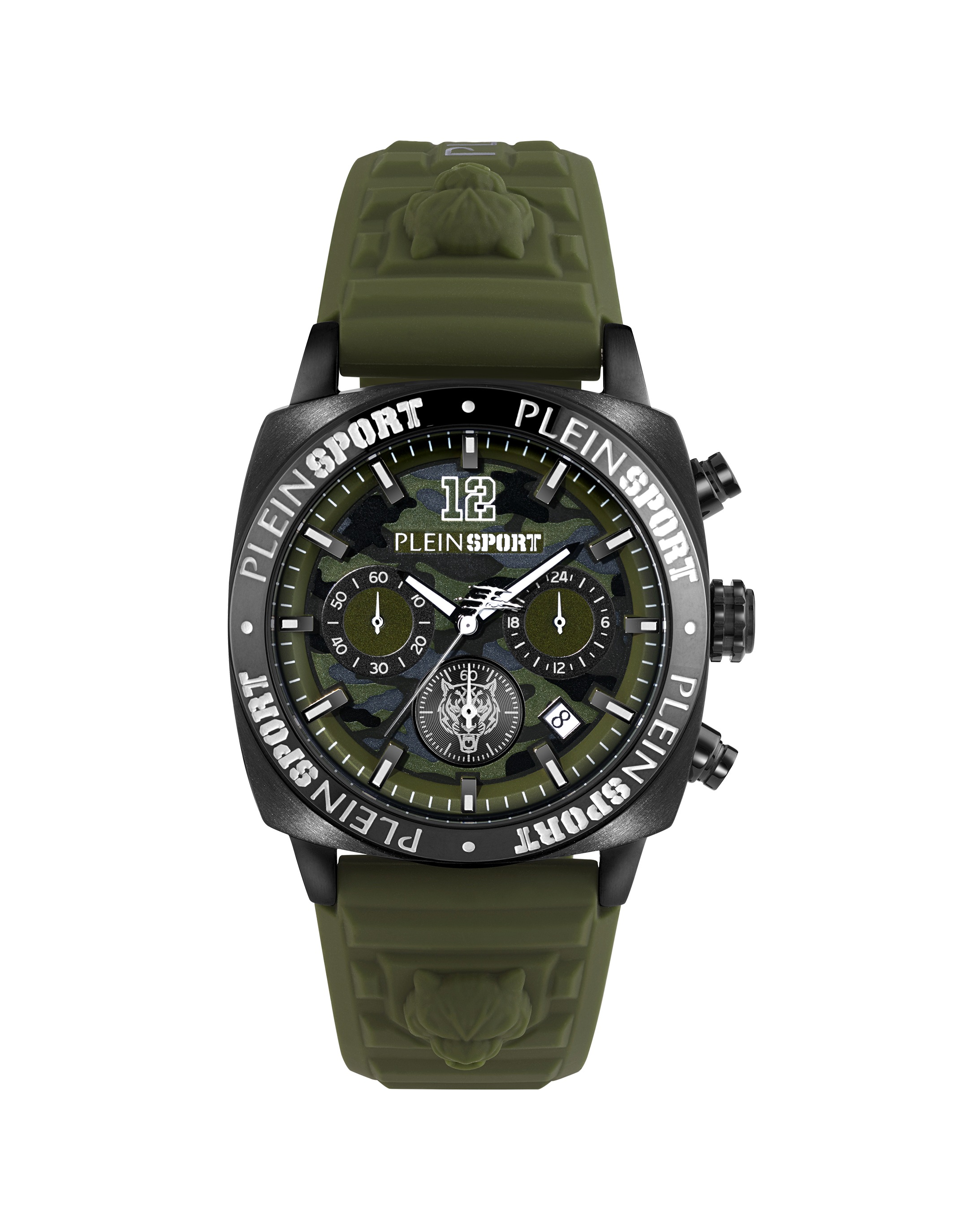 PLEIN SPORT Herren Luxusuhr "Wildcat Chrono", grün, Armbanduhren