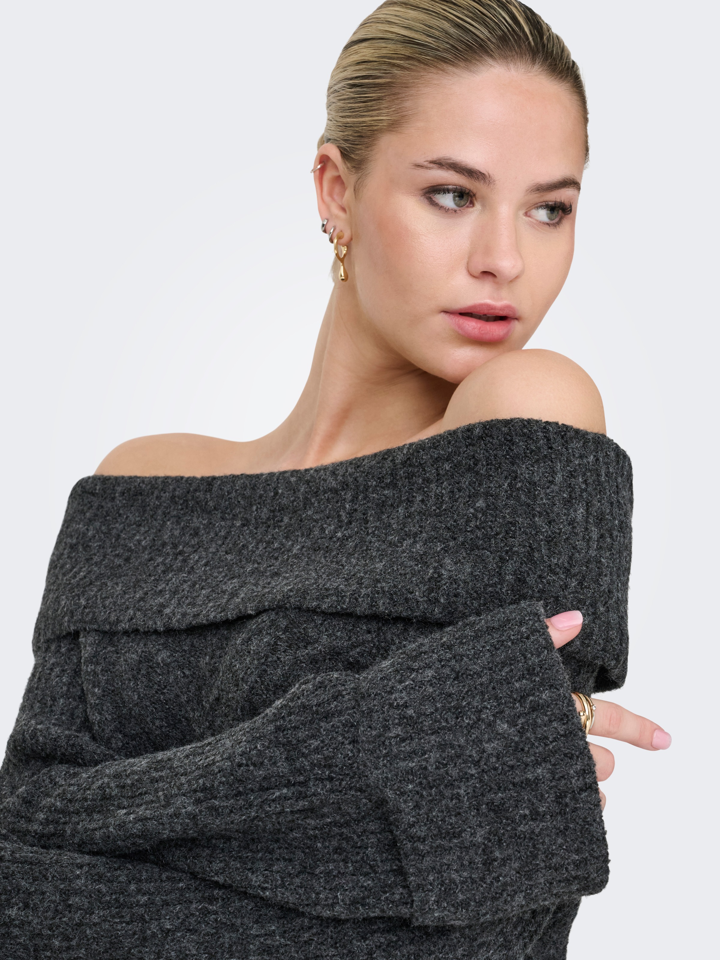 ONLY Strickpullover "ONLLUNA LS OFF SHOULDER PULLOVER KNT" günstig online kaufen