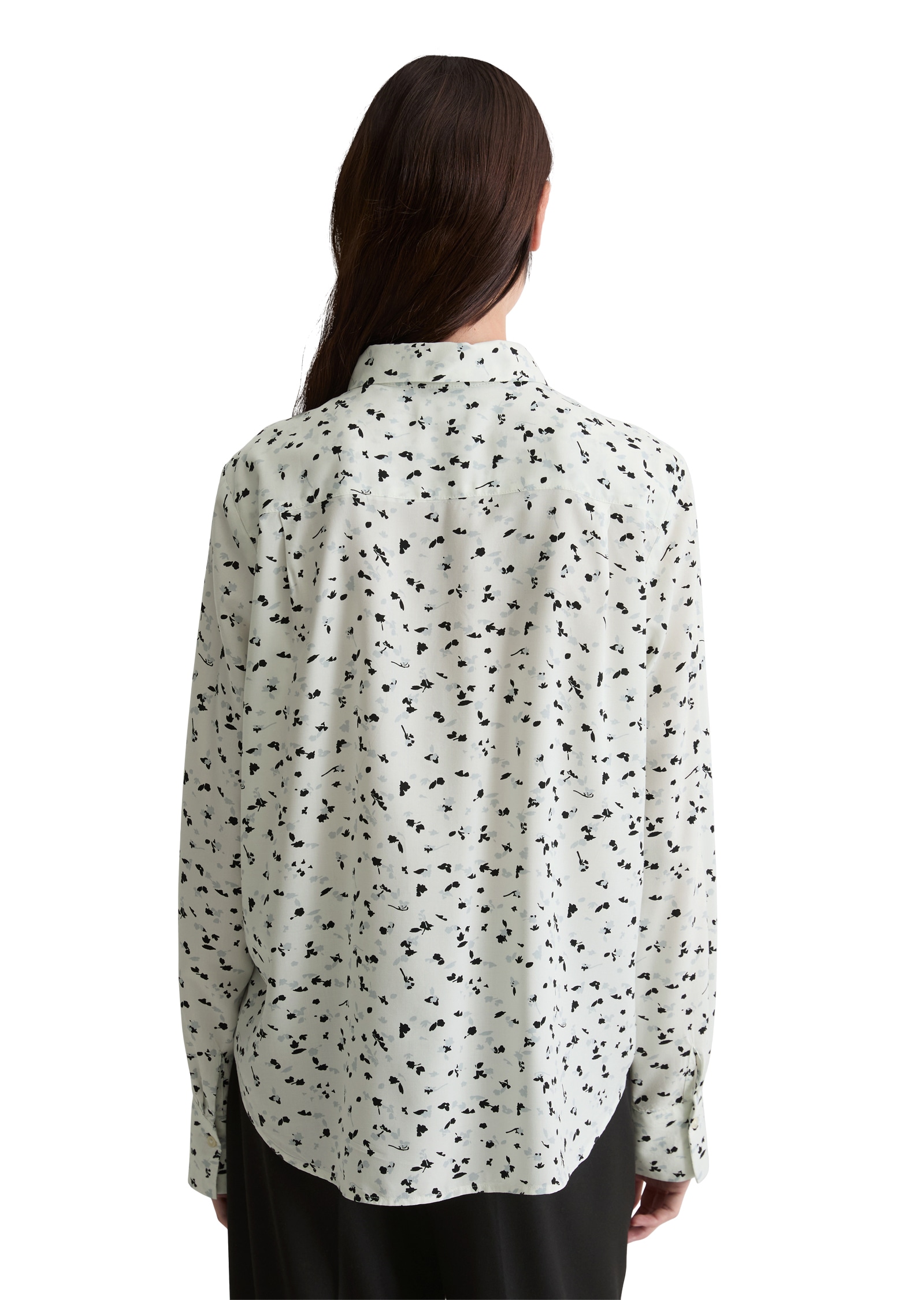 Marc O'Polo Druckbluse, Kentkragen, Regular Fit
