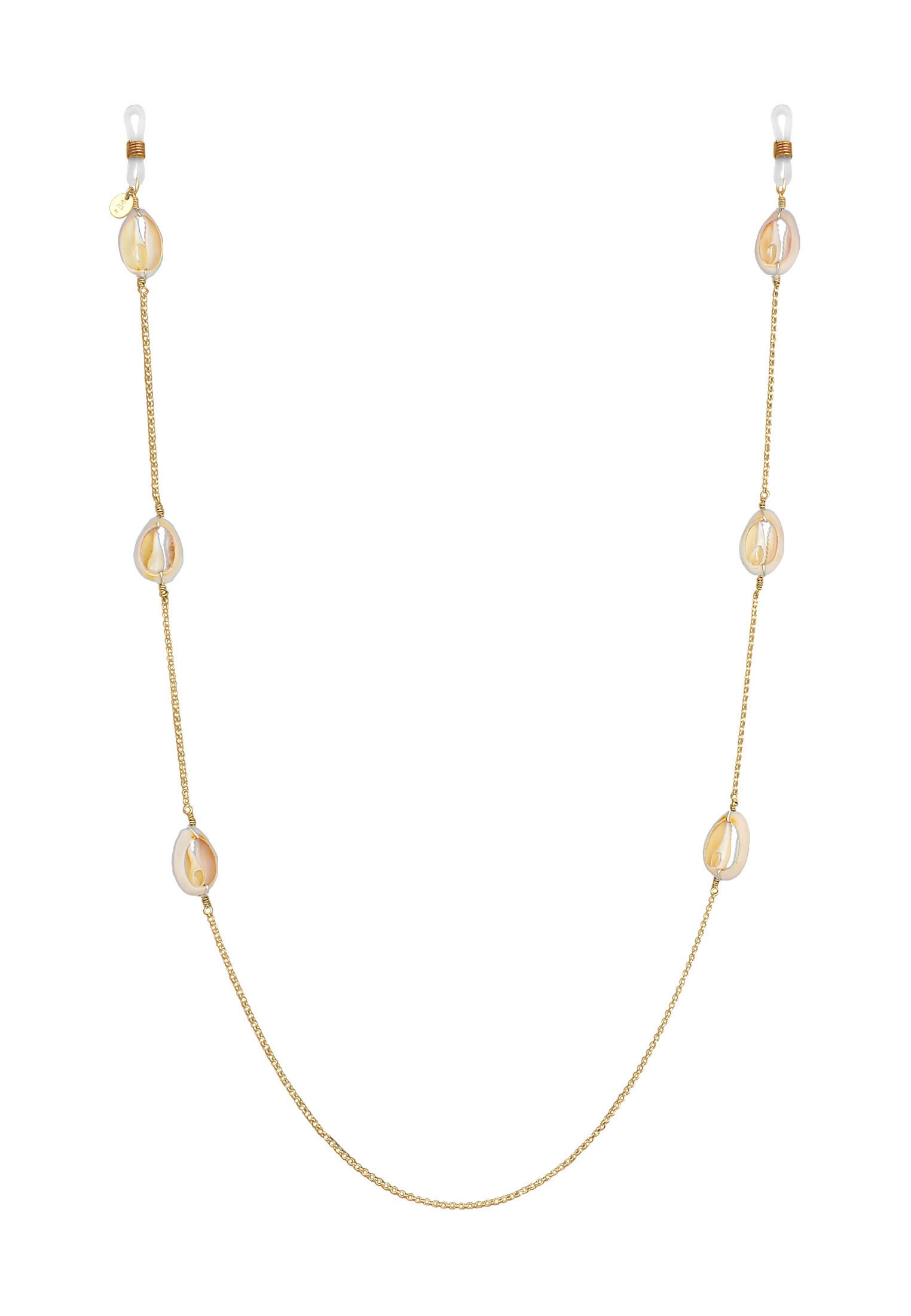 Elli Schmuckset »Schmuckzubehör Brillenkette Kauri Muschel Beach 925 Silber« ()