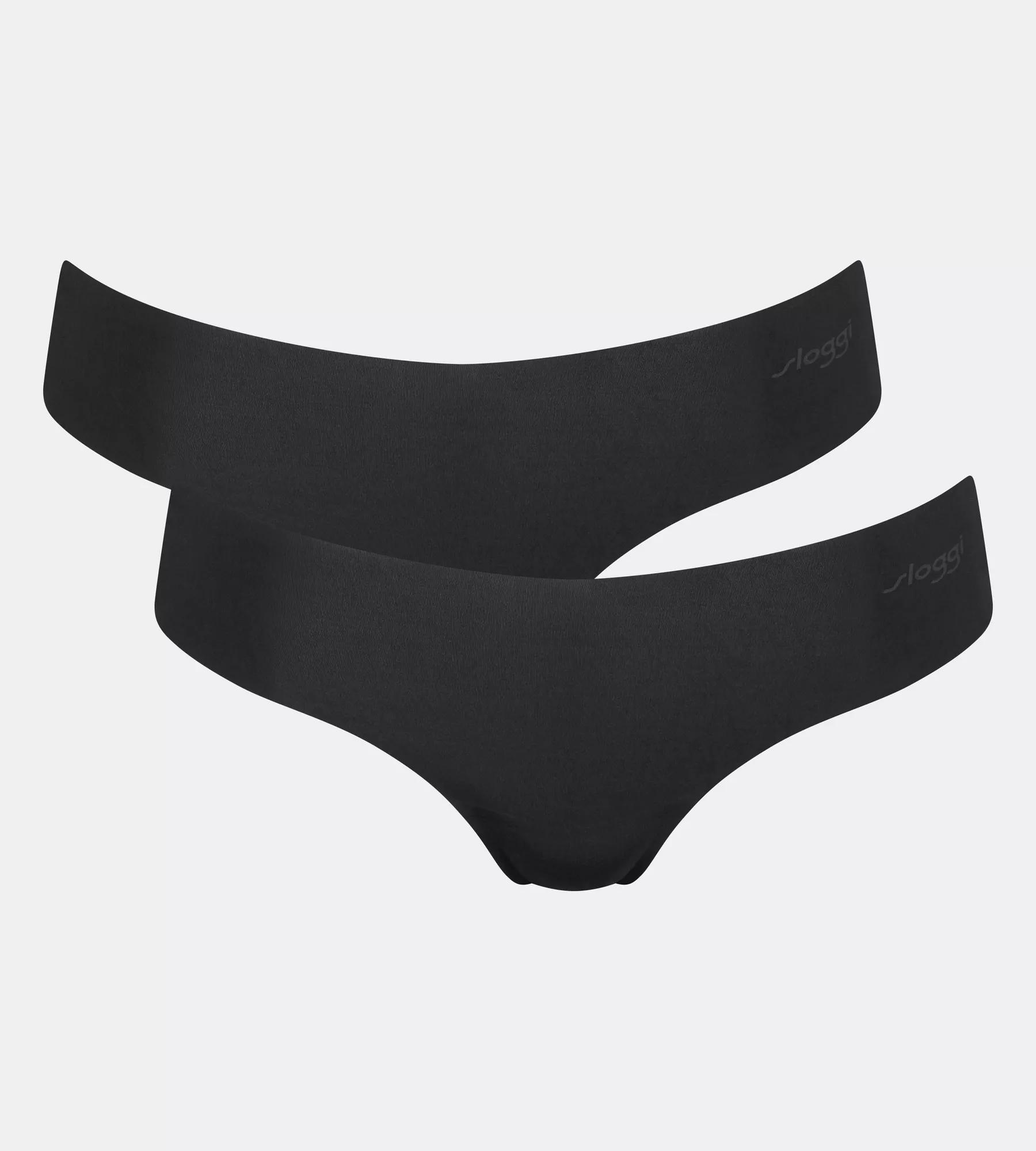sloggi String "ZERO Microfibre 2.0" nahtlos, gewellte Abschlüsse, ultraleicht, Hipster-Stil