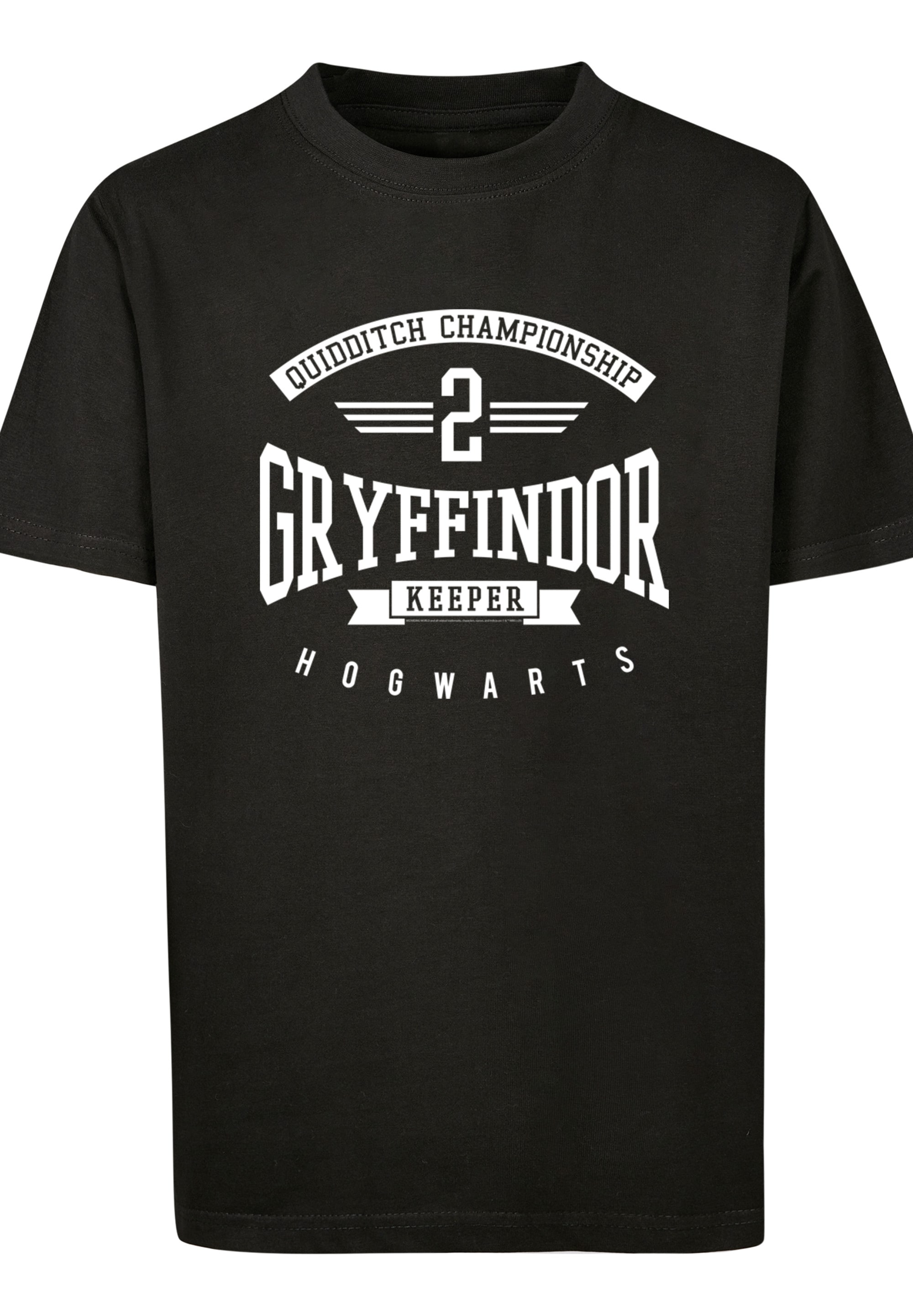 Print | F4NT4STIC Black T-Shirt Friday Gryffindor Potter »Harry BAUR Keeper«,