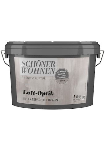 SCHÖNER WOHNEN-Kollektion Spachtelmasse »Loft-Optik Effektspachtel«, 4 kg, braun,... kaufen