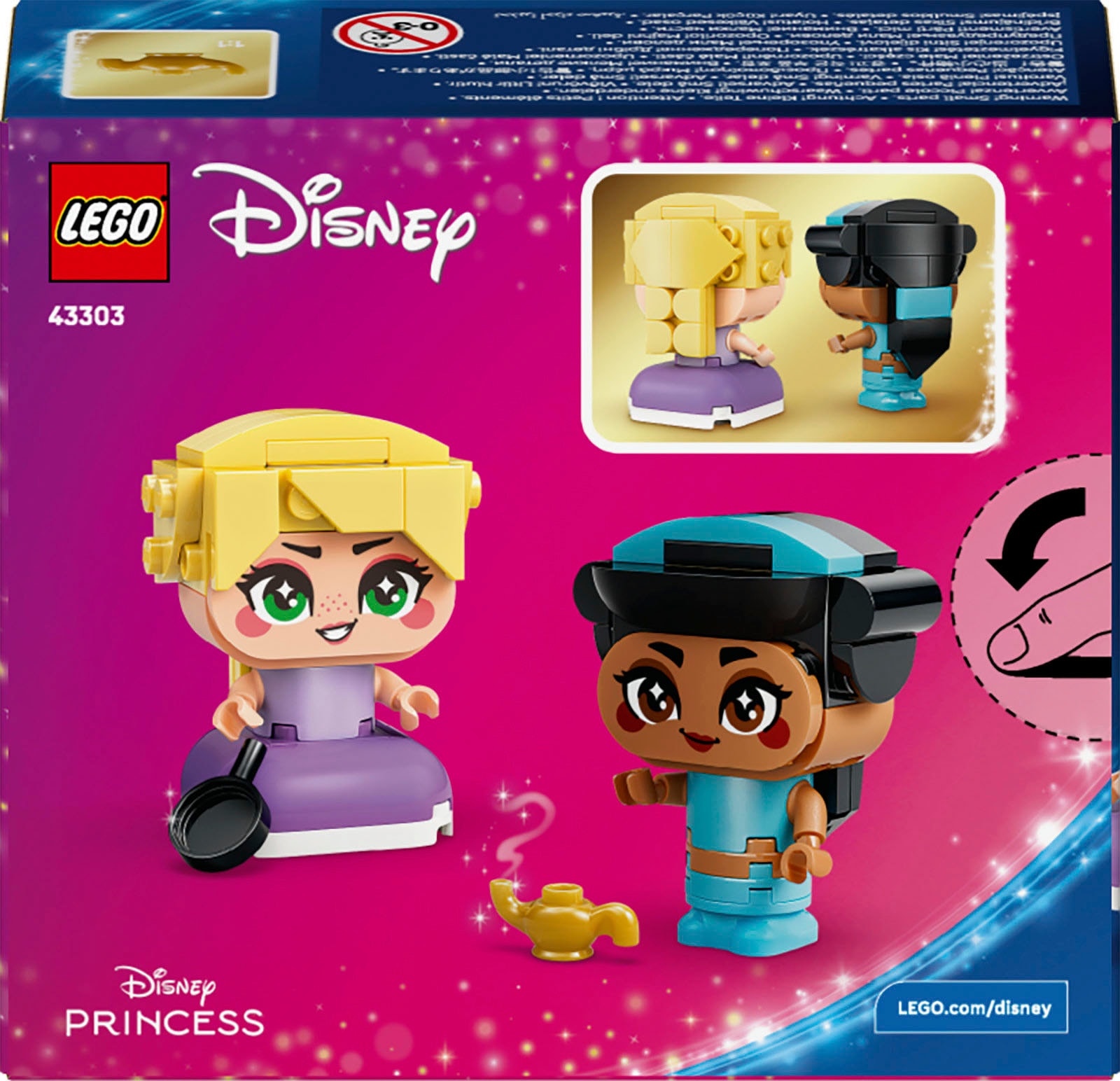 LEGO® Konstruktionsspielsteine »Die Mini-Prinzessinnen Jasmin und Rapunzel (43303)« LEGO Disney Princess
