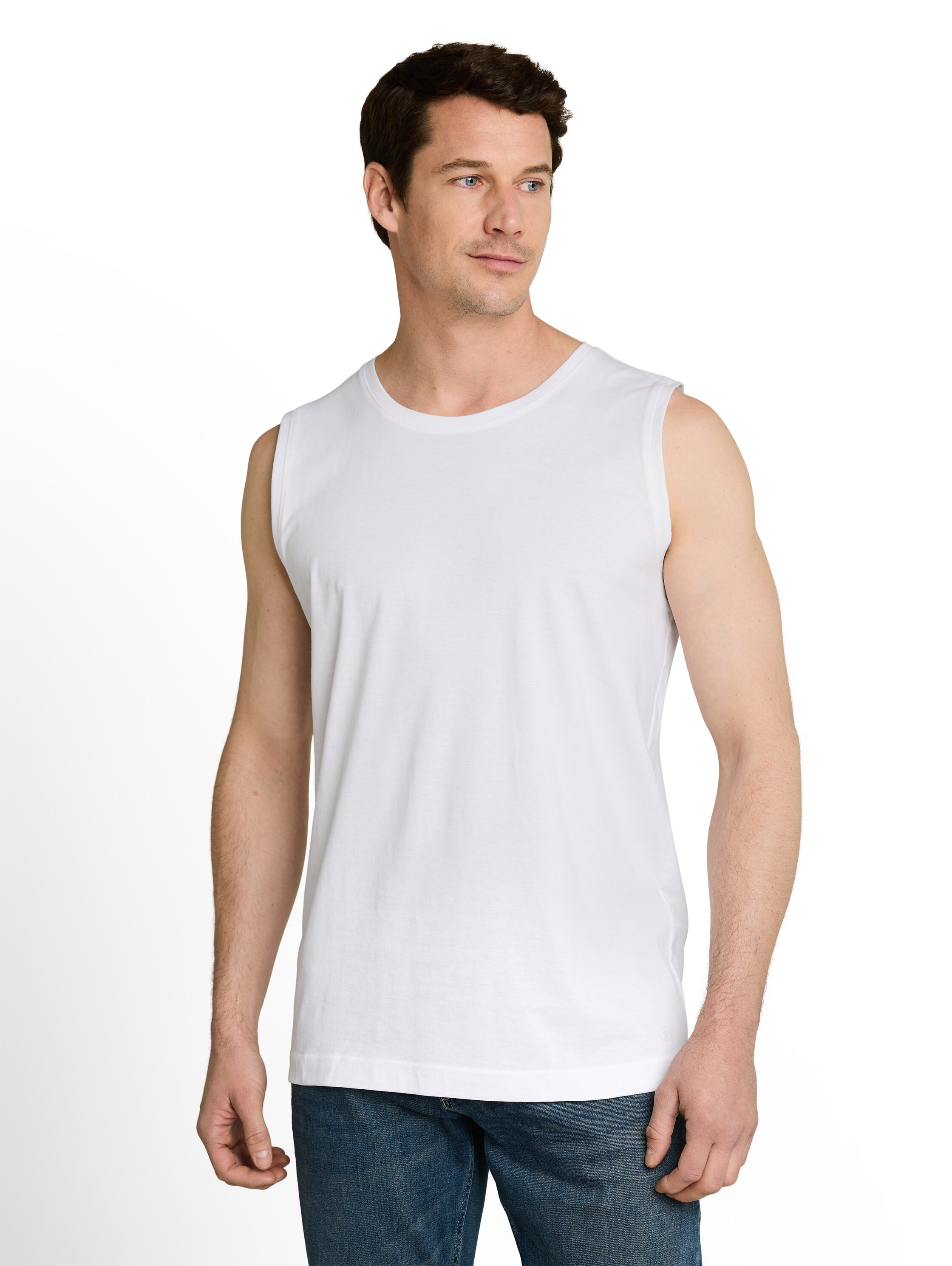 TOM TAILOR Rundhalsshirt 2 2er Pack Shirts mit Rundhals und ohne Ärmel