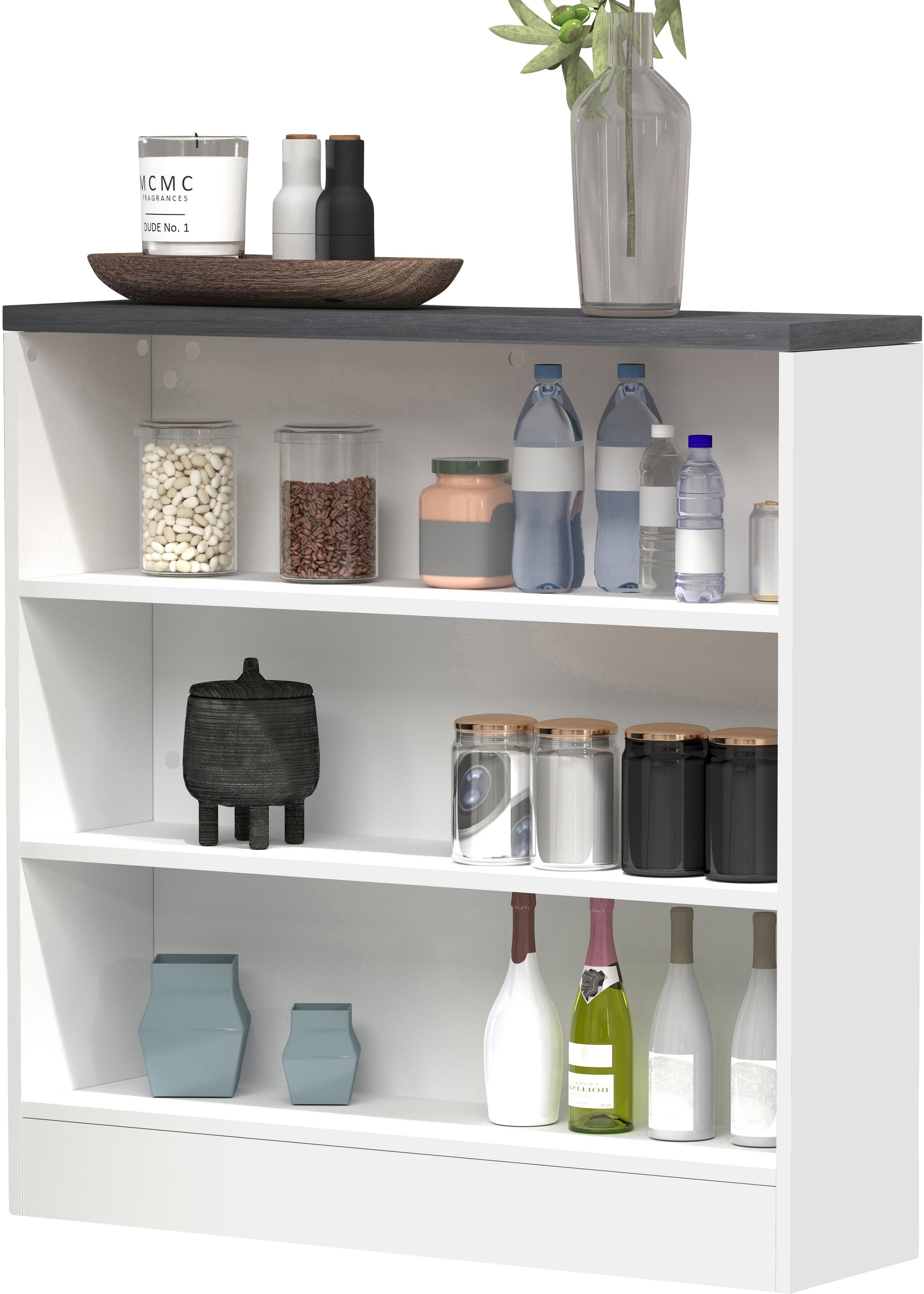 KOCHSTATION Küchenregal "Sole,Regal,Standregal,Küchenregal,Ablageregal" Kom günstig online kaufen