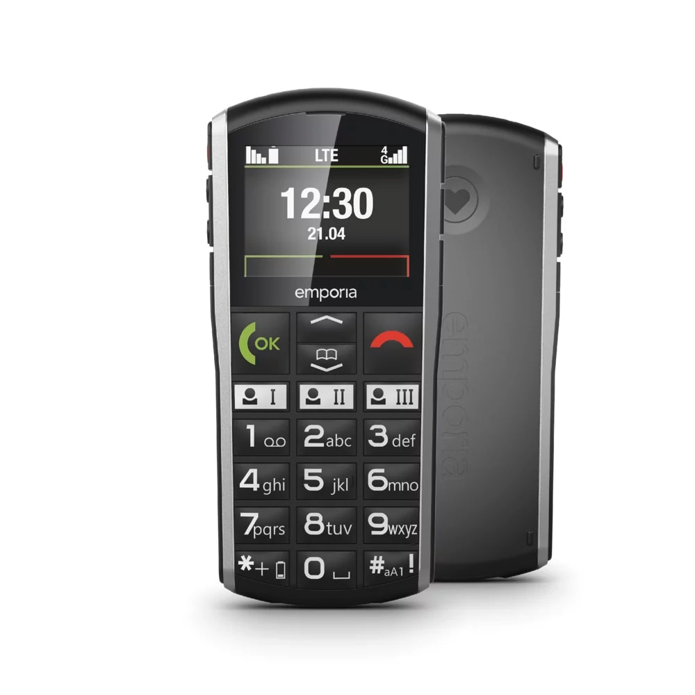 Emporia Handy »SIMPLICITY 4G«, Schwarz, 5,1 cm/2 Zoll, 0,125 GB Speicherplatz