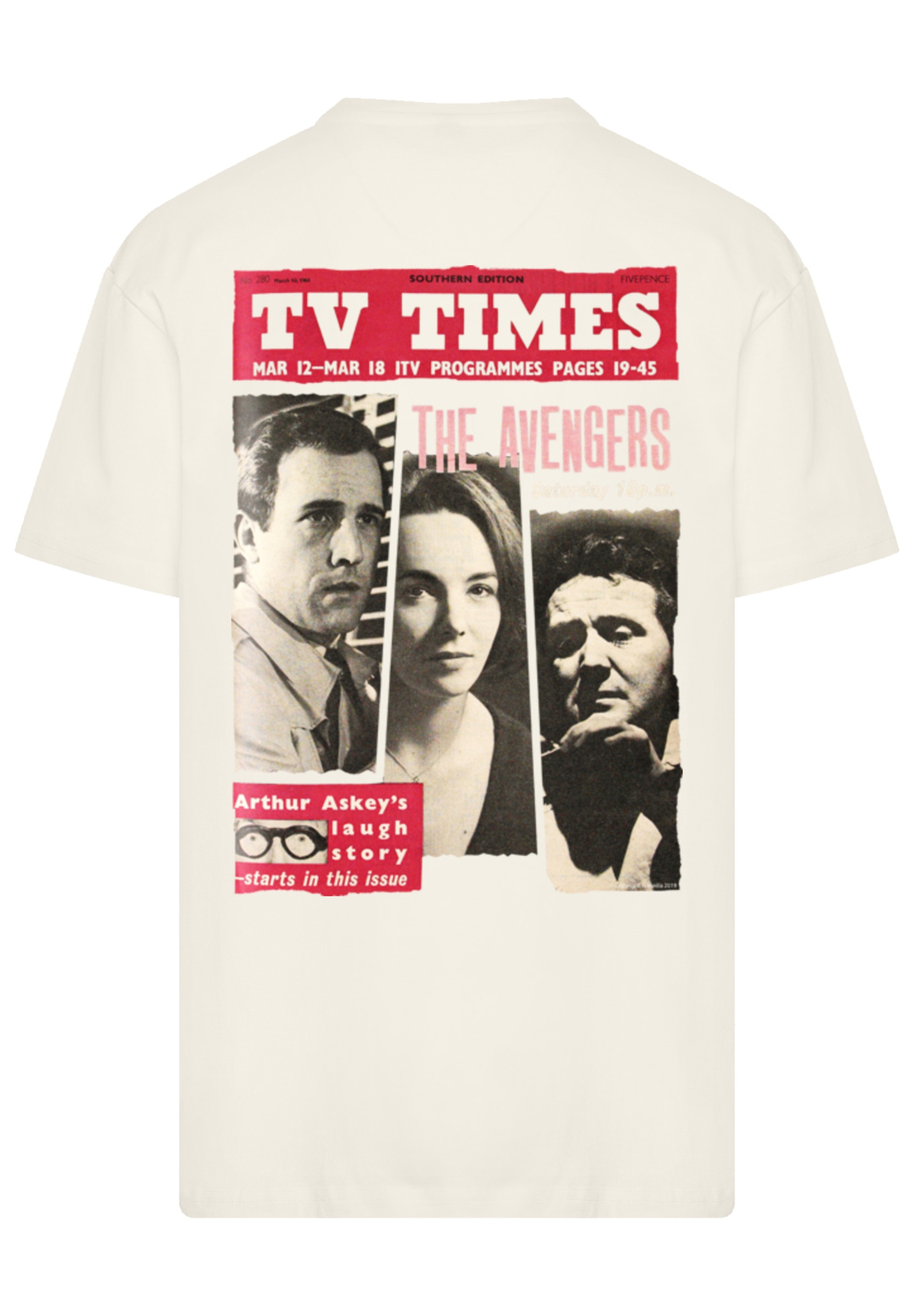 F4NT4STIC T-Shirt »TV Times The Avengers 1961 Cover«, Premium Qualität