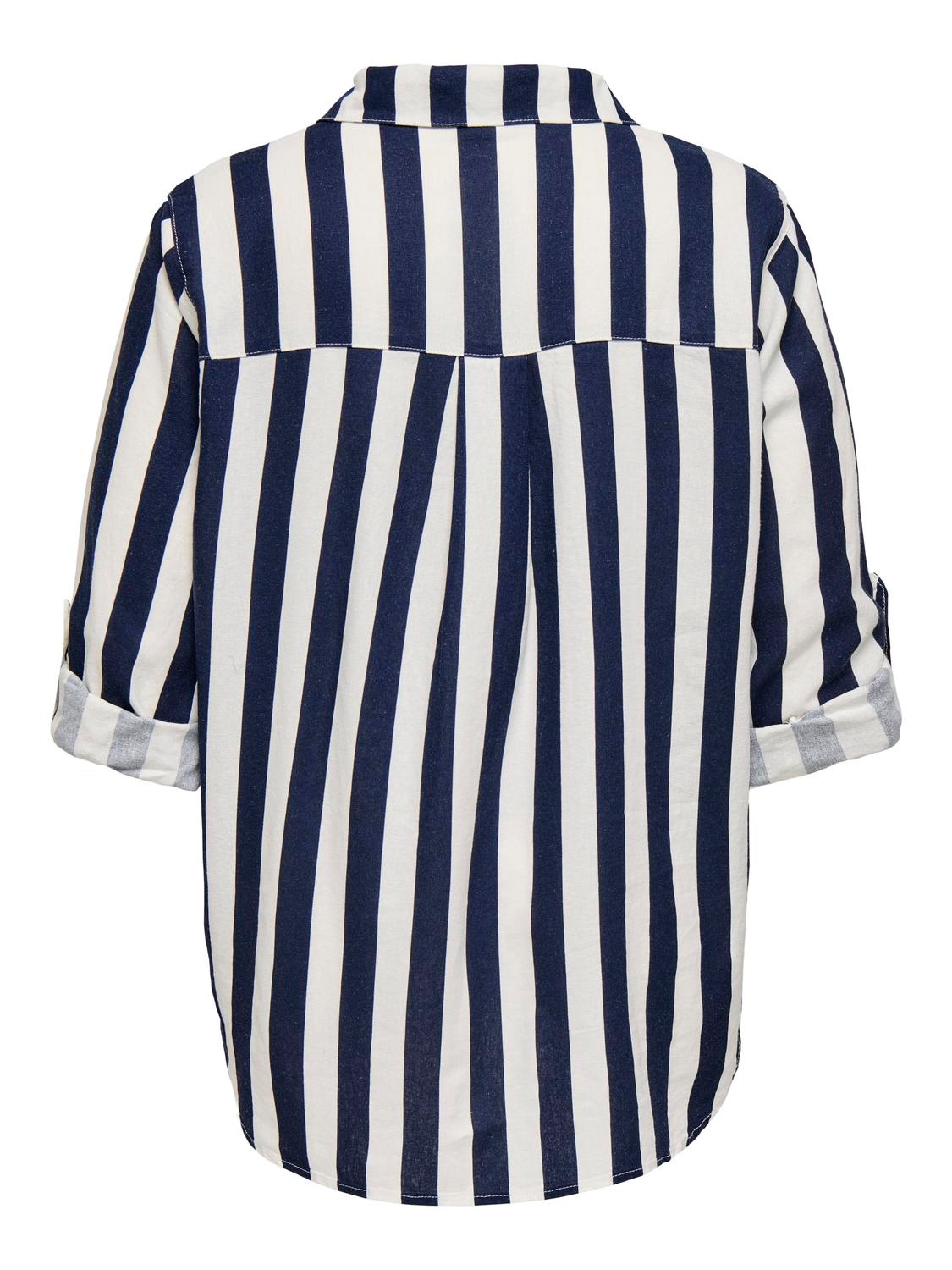 ONLY CARMAKOMA Longbluse "CARGOA 3/4 STRAP LINEN BL SHIRT CC PNT" mit Leine günstig online kaufen