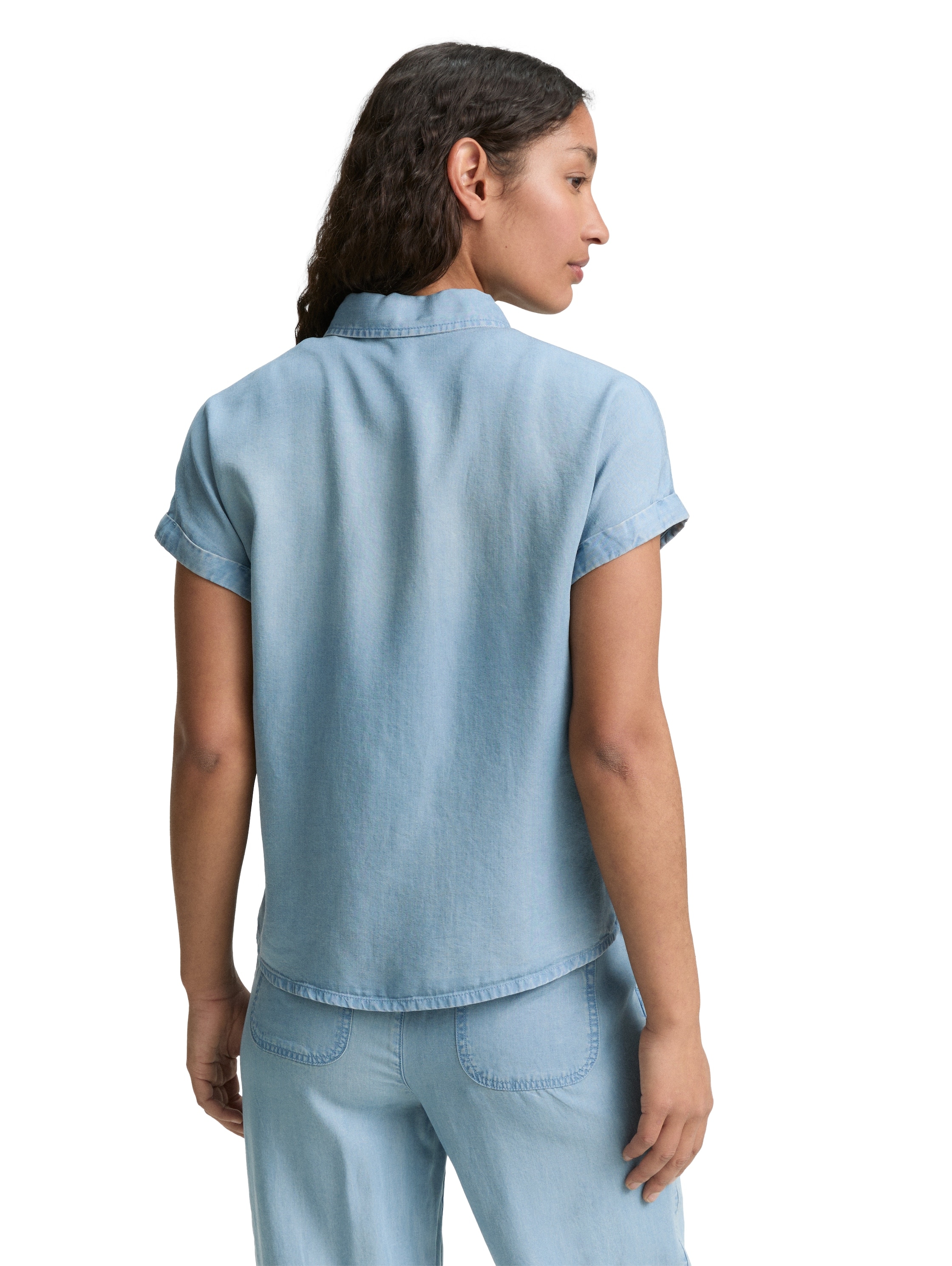 TOM TAILOR Hemdbluse, mit Brusttasche