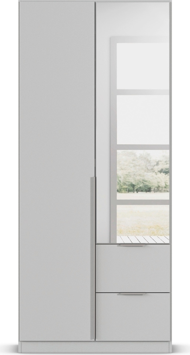 OTTO home Drehtürenschrank »Kleiderschrank Schrank Garderobe AGORDO mit Dekor- oder Hochglanzfront« in zwei Griff-Farben, Breiten 91-360 cm,  mit Außenschubkästen, in 7 Breiten und 2 Höhen MADE IN GERMANY