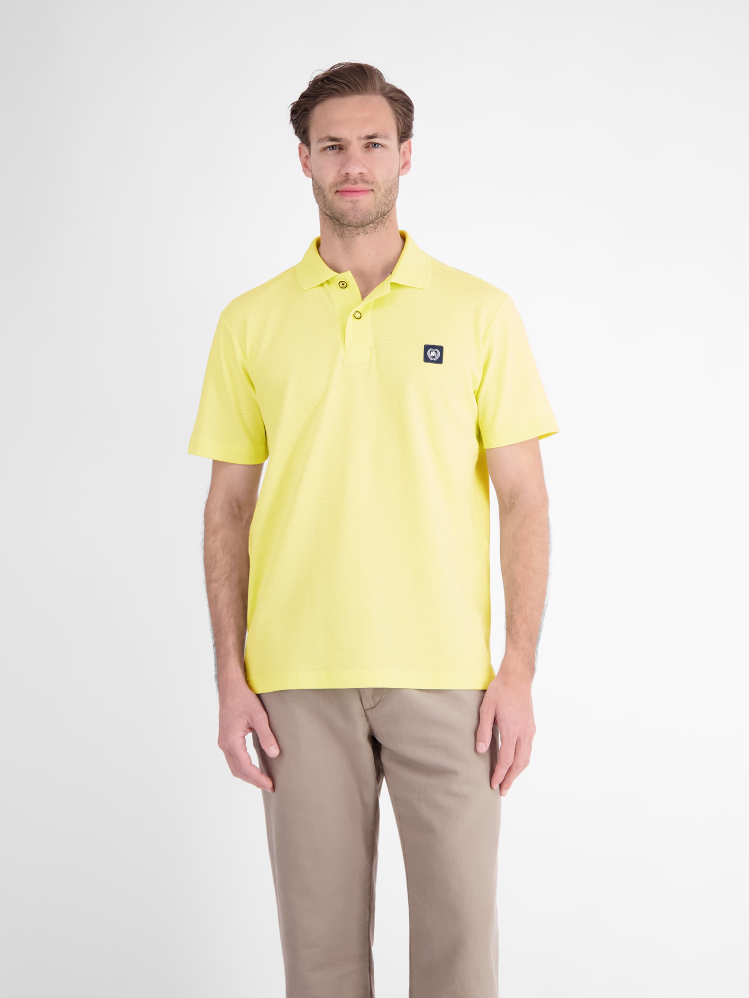 LERROS 1100000002199 "Maskulines Poloshirt aus Baumwolle mit griffiger Struktur"