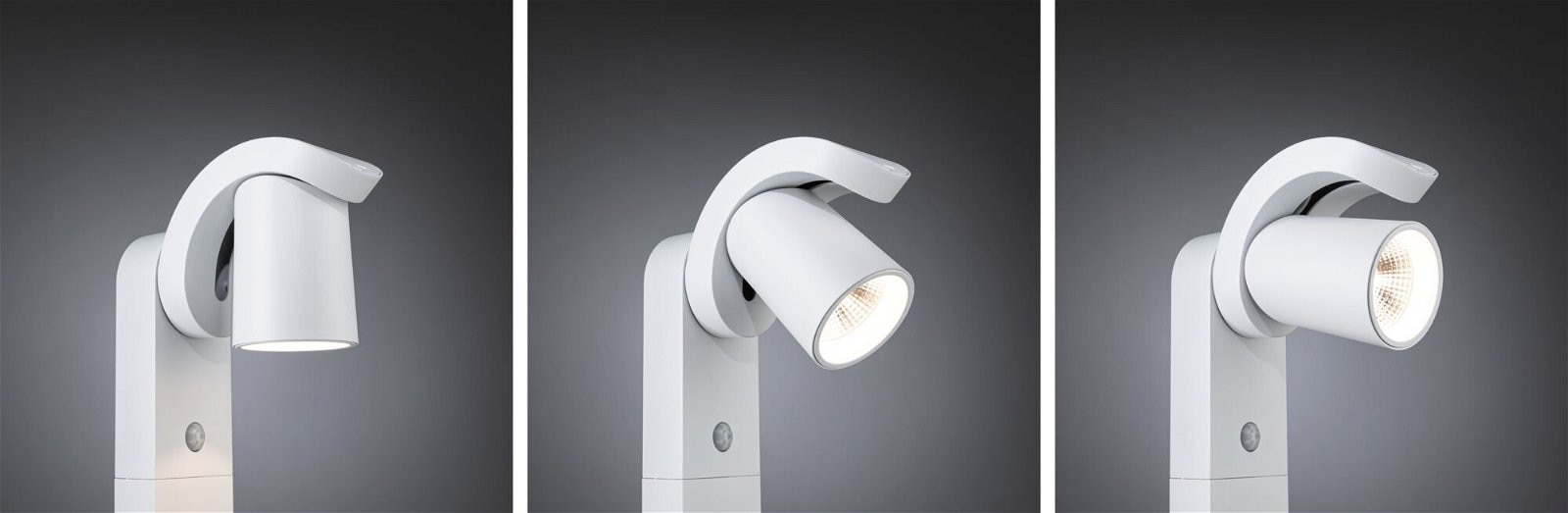 Paulmann LED Pollerleuchte »Cuff IP44 782mm 3000K 10W 700lm 230V 70° Aluminium«, 1 flammig-flammig, Bewegungsmelder