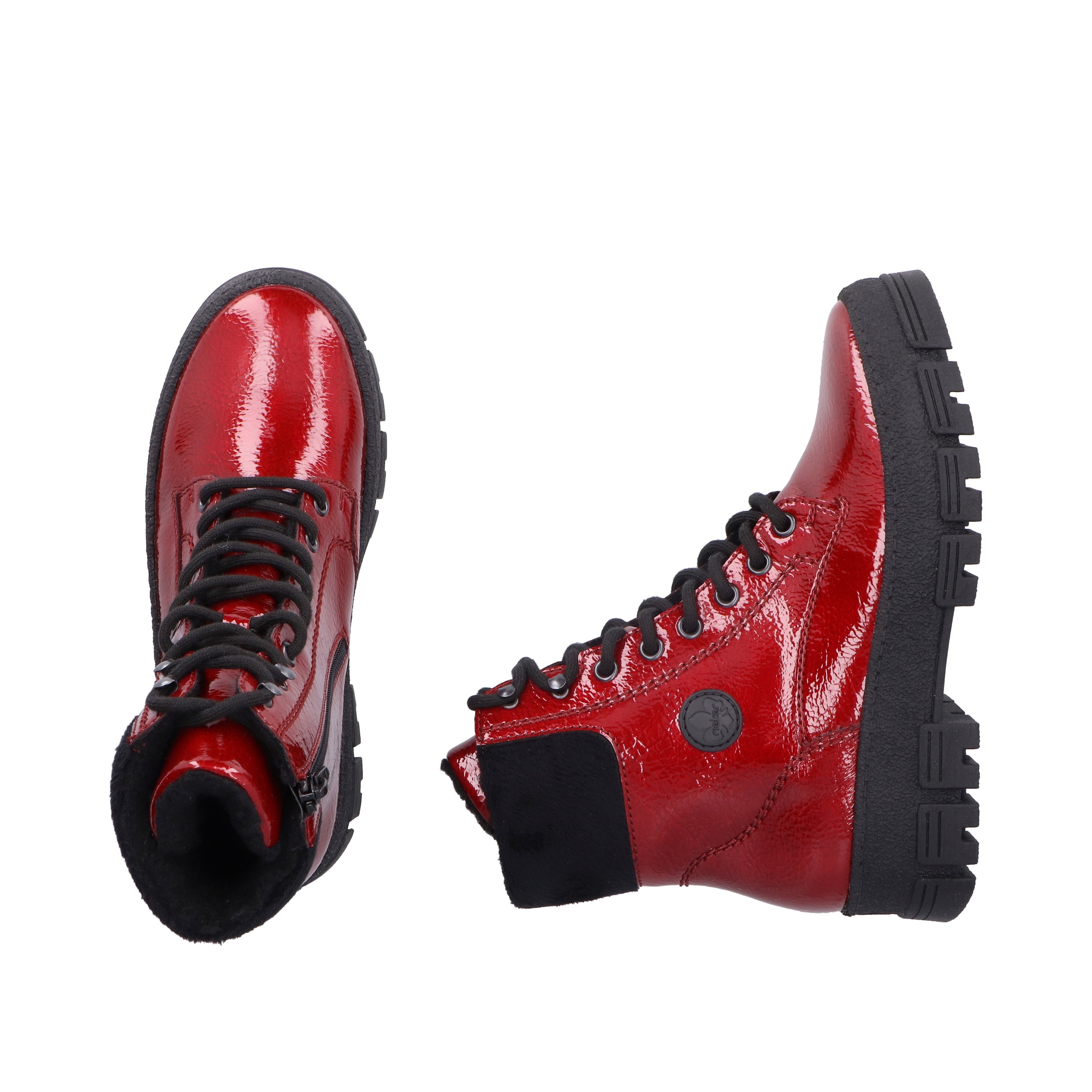 Rieker Winterstiefelette, Plateauboots, Winterboots mit Innenreißverschluss, bequeme Form