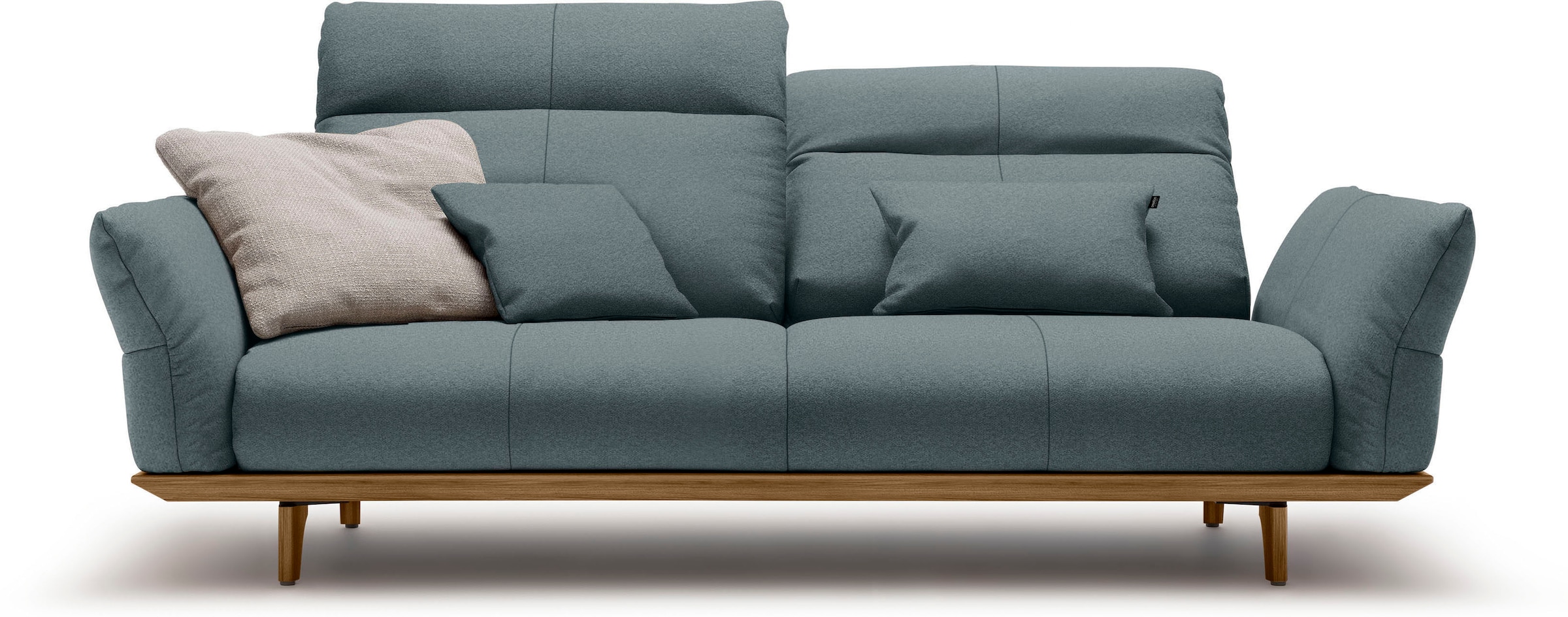 Creation BY ROLF BENZ 3-Sitzer "CR.460 Designsofa mit erstklassigem Sitzkomfort" Sockel in Nussbaum, Füße Nussbaum, Breite 208 cm
