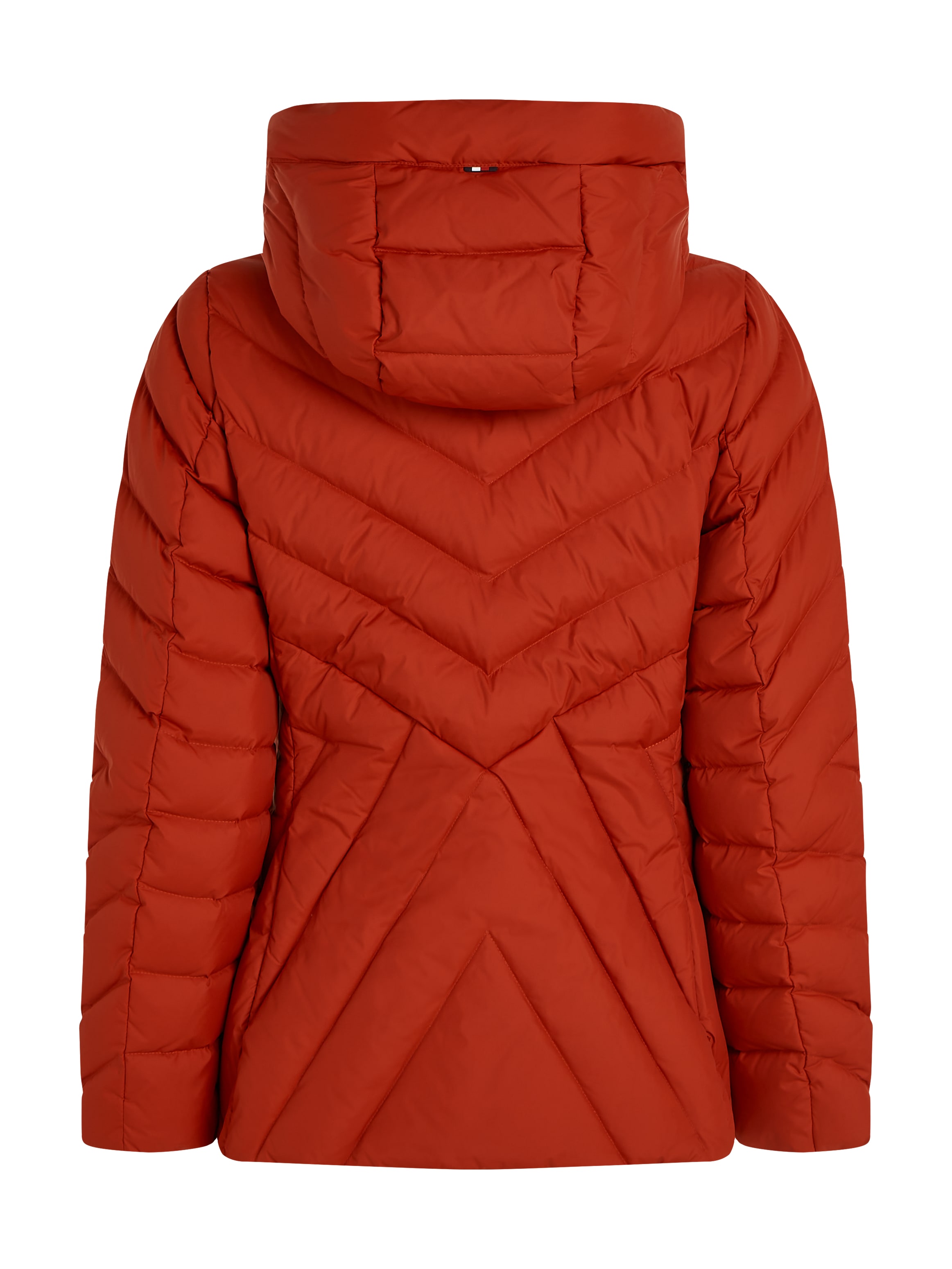 Tommy Hilfiger Steppjacke »CHEVRON MW PADDED JACKET«, mit Kapuze, mit mittelstarker Wattierung und Tommy Hilfiger Markenlabel