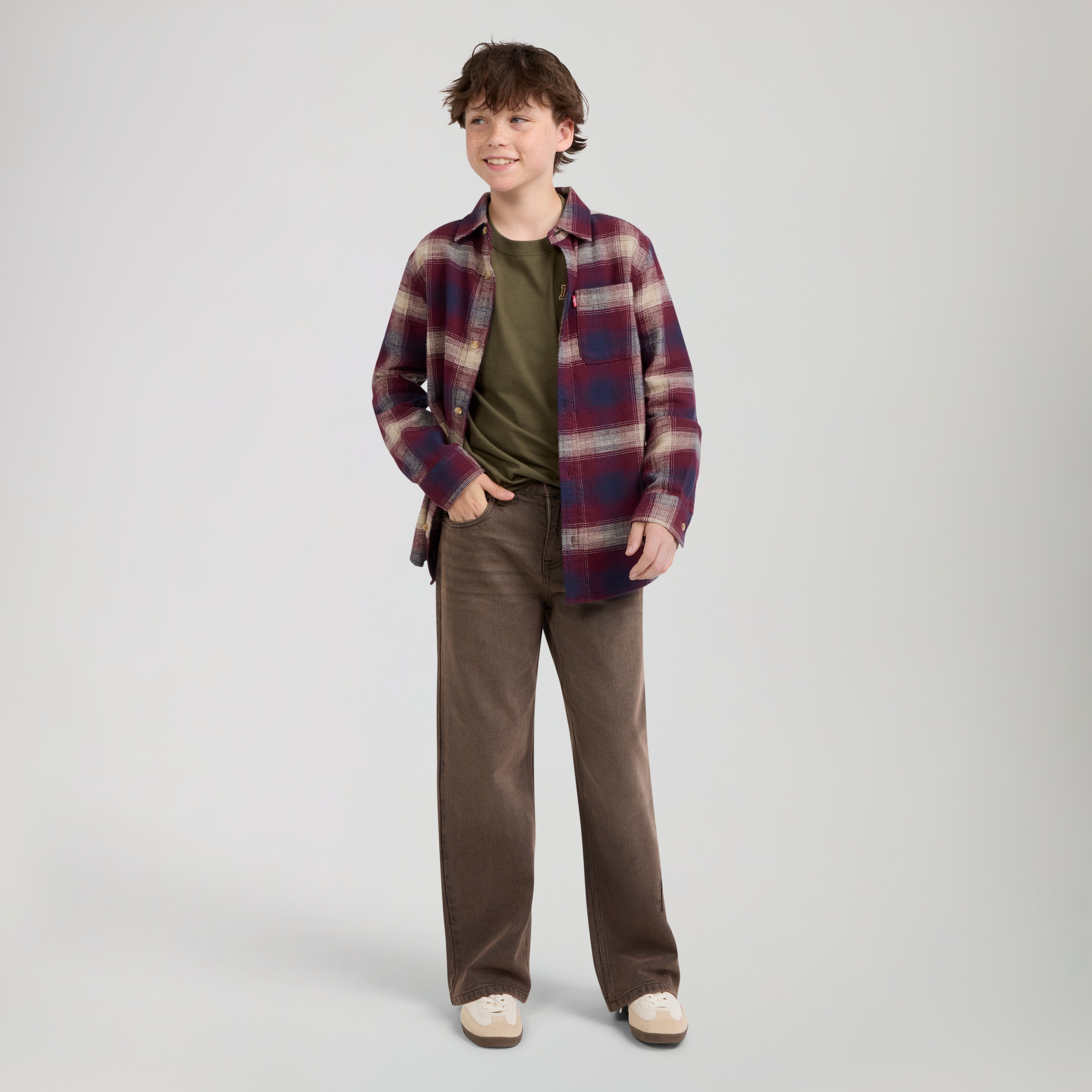 Levi's® Kids Karohemd »LVB SHADOW PLAID SHIRT« aus Baumwolle - for Boys