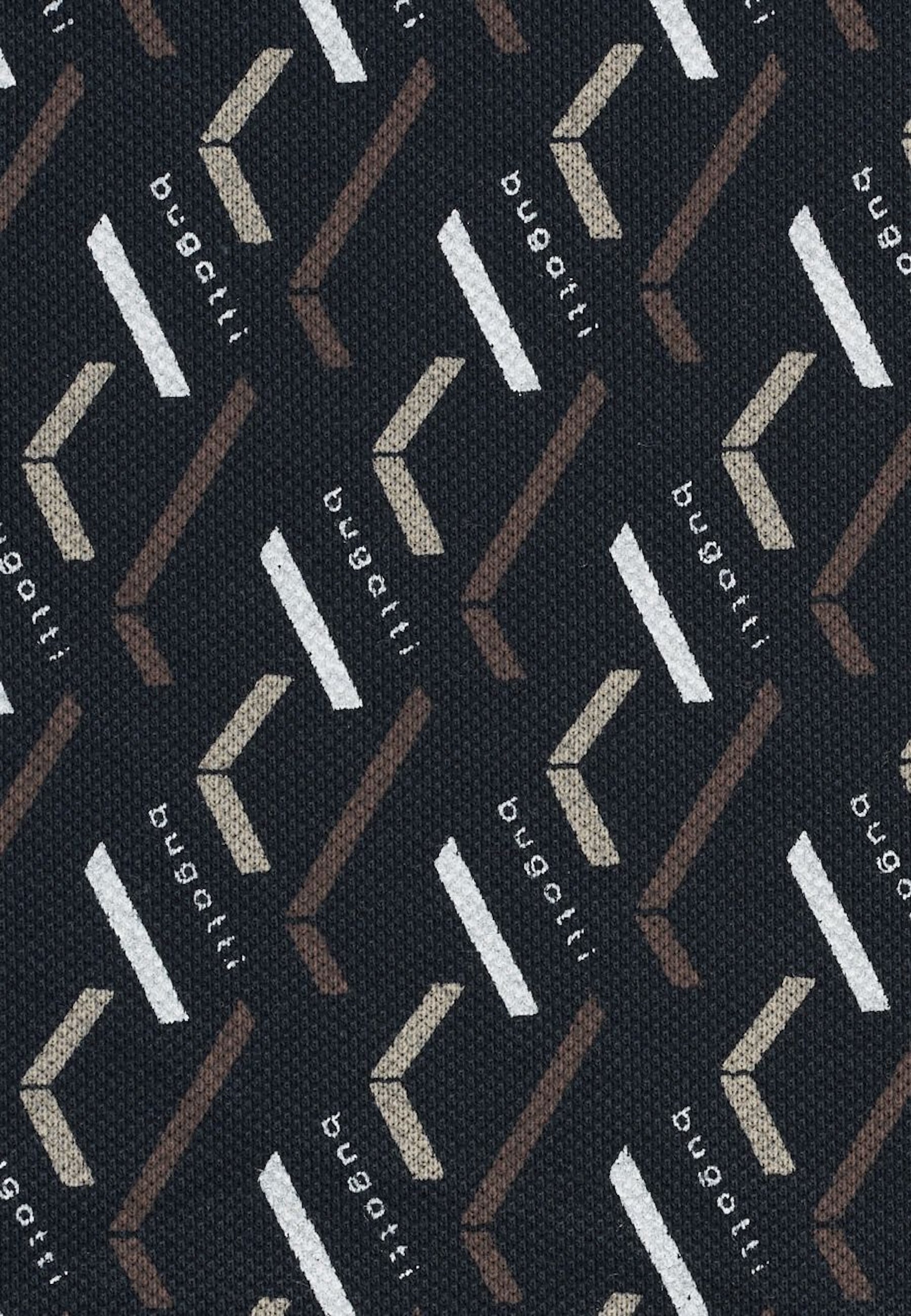 bugatti Poloshirt mit auffälligem Print