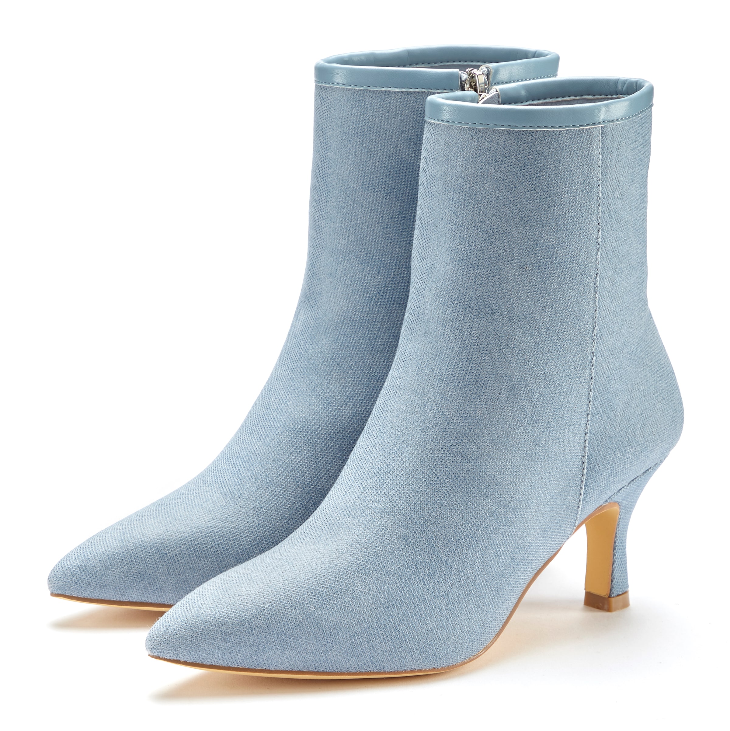 LASCANA High-Heel Ankle Stiefel in Denim-Optik VEGAN günstig online kaufen