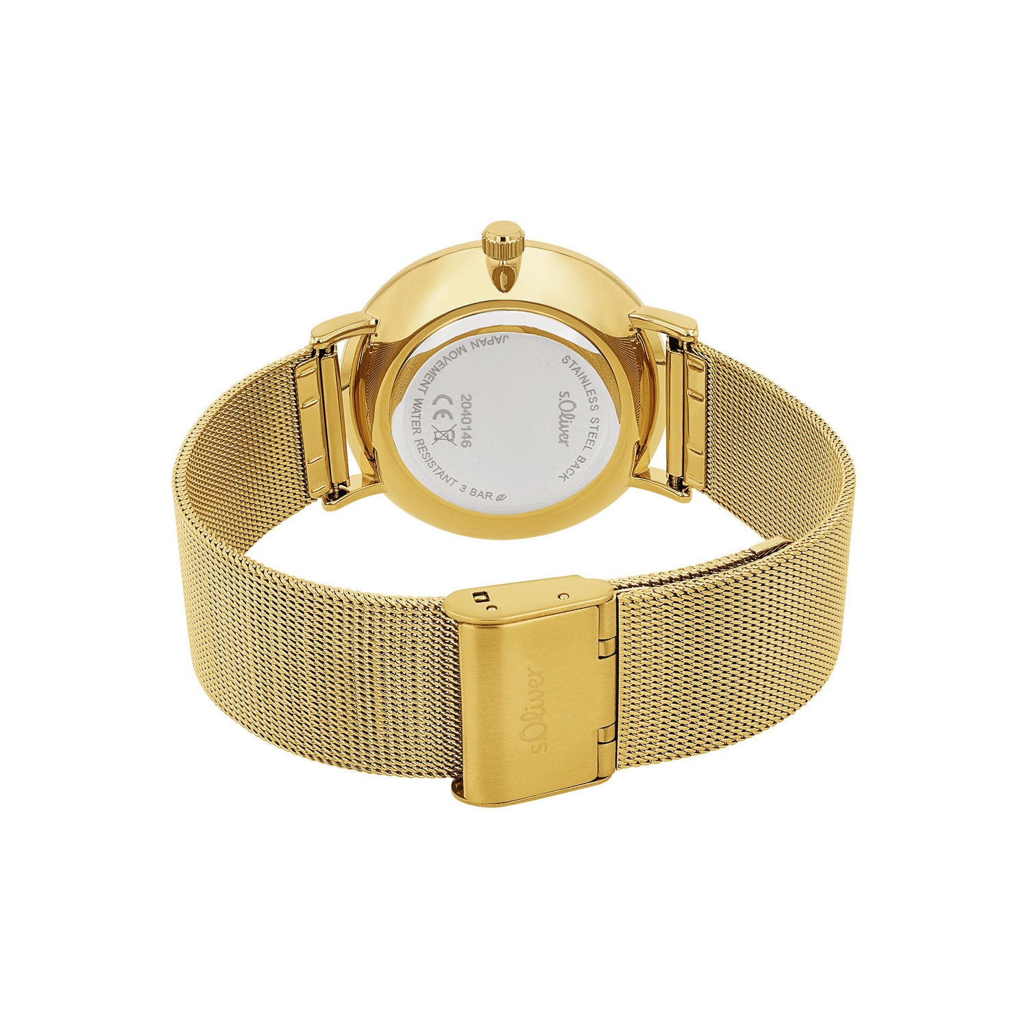 s.Oliver Quarzuhr, Armbanduhr, Herrenuhr, Edelstahlarmband, analog