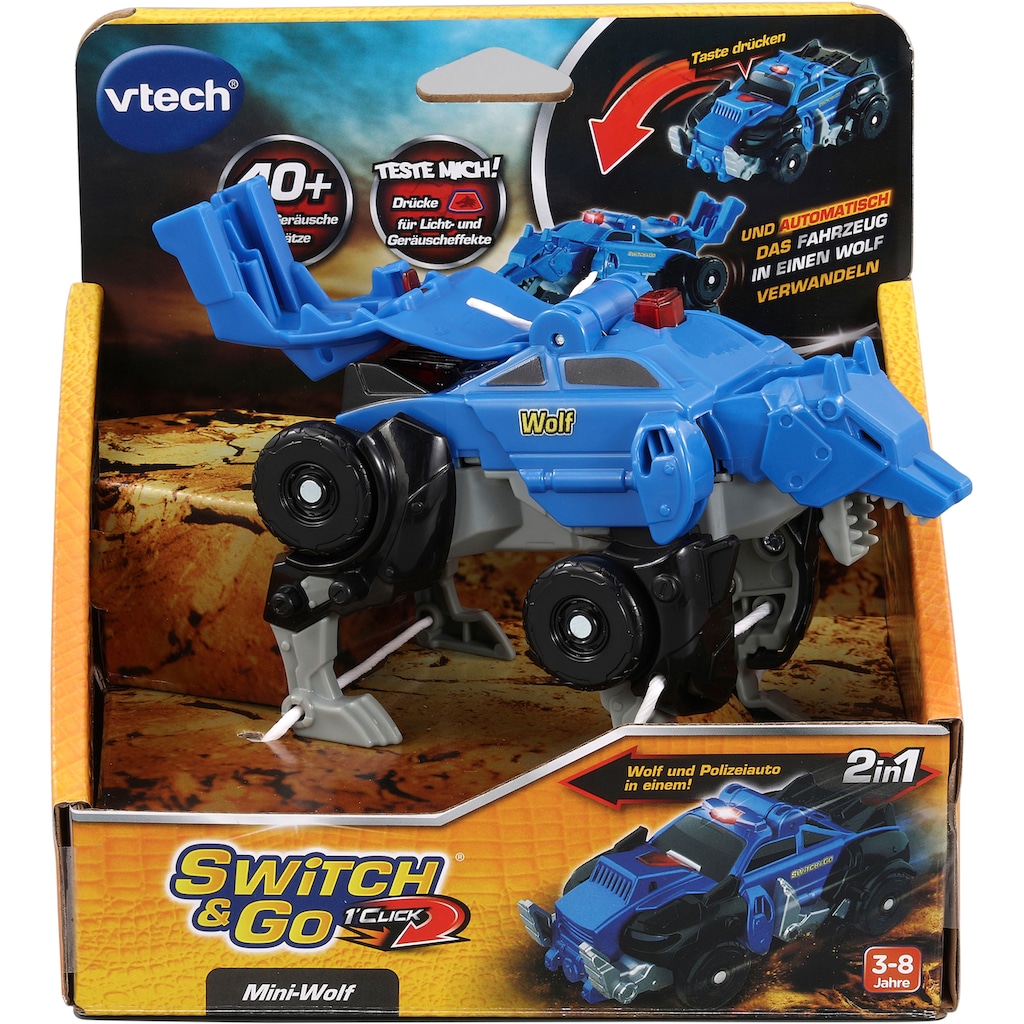 Vtech® Spielfigur »Switch & Go Dinos, OneClick-Mini-Wolf«