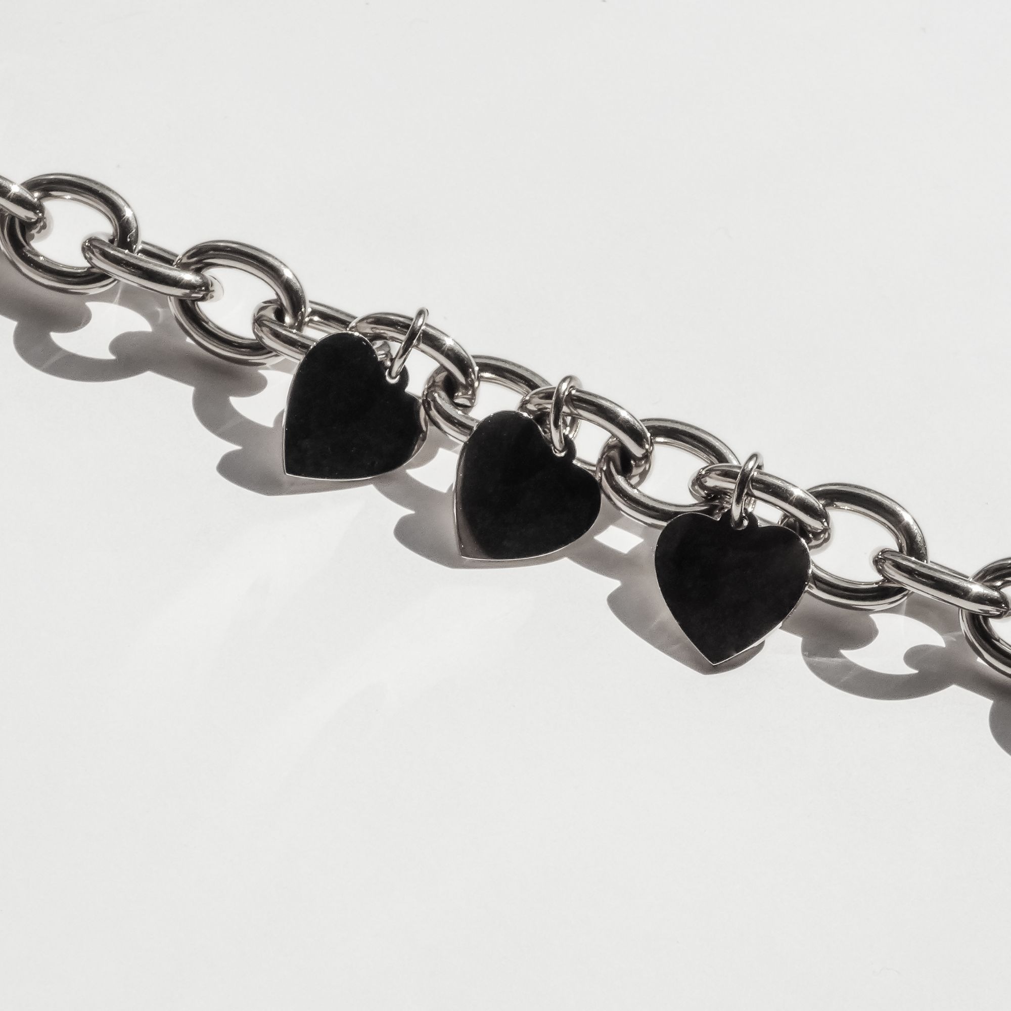 Echtzeit Armband »Schmuck Geschenk Edelstahl Armkette Endless Love Herzen«