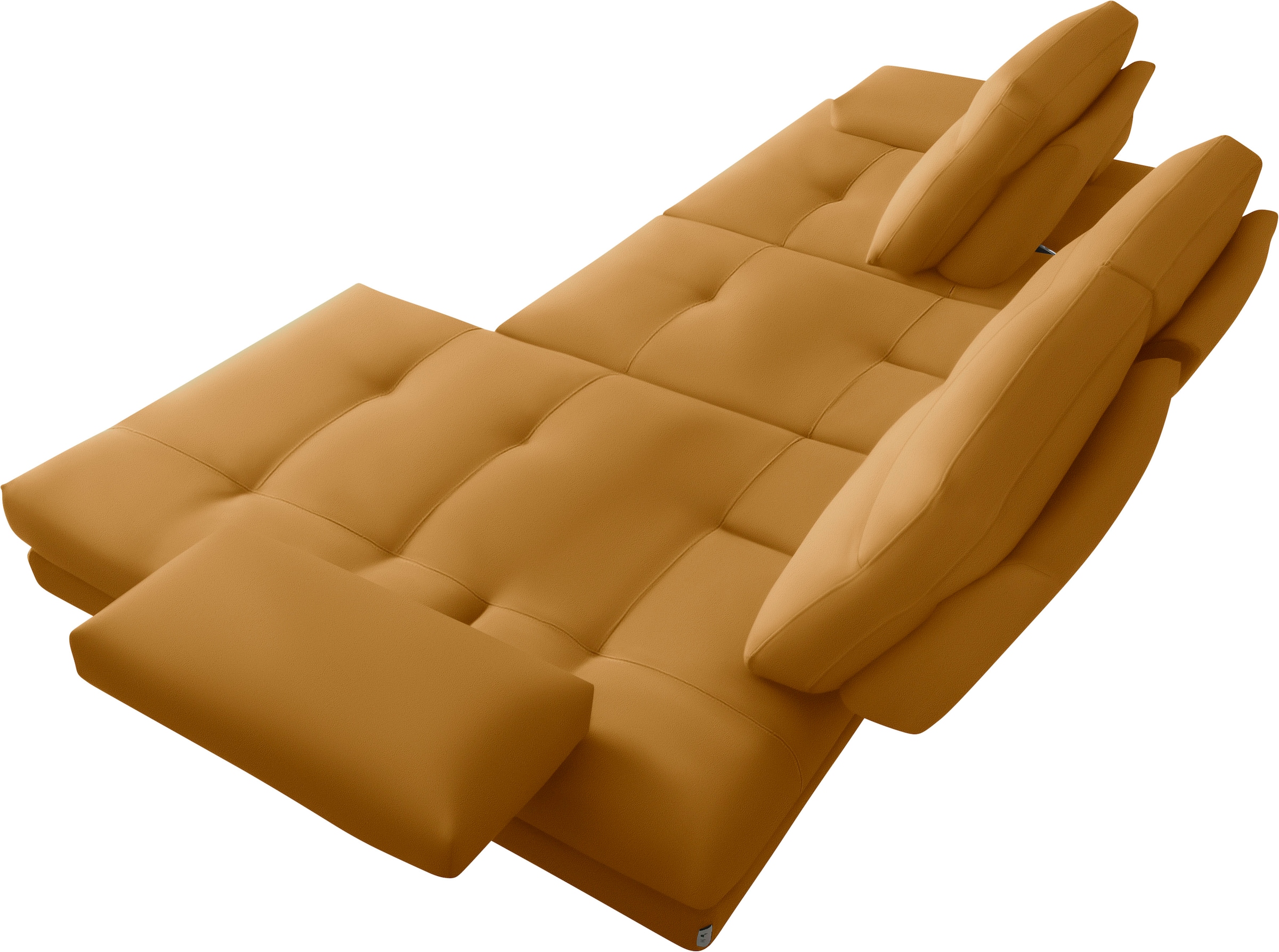 CALIA ITALIA Ecksofa »Toby Wing, L-Form, Designsofa mit sensationellem Sitzkomfort«, inklusive Sitztiefenverstellung, Füße in chrom glänzend