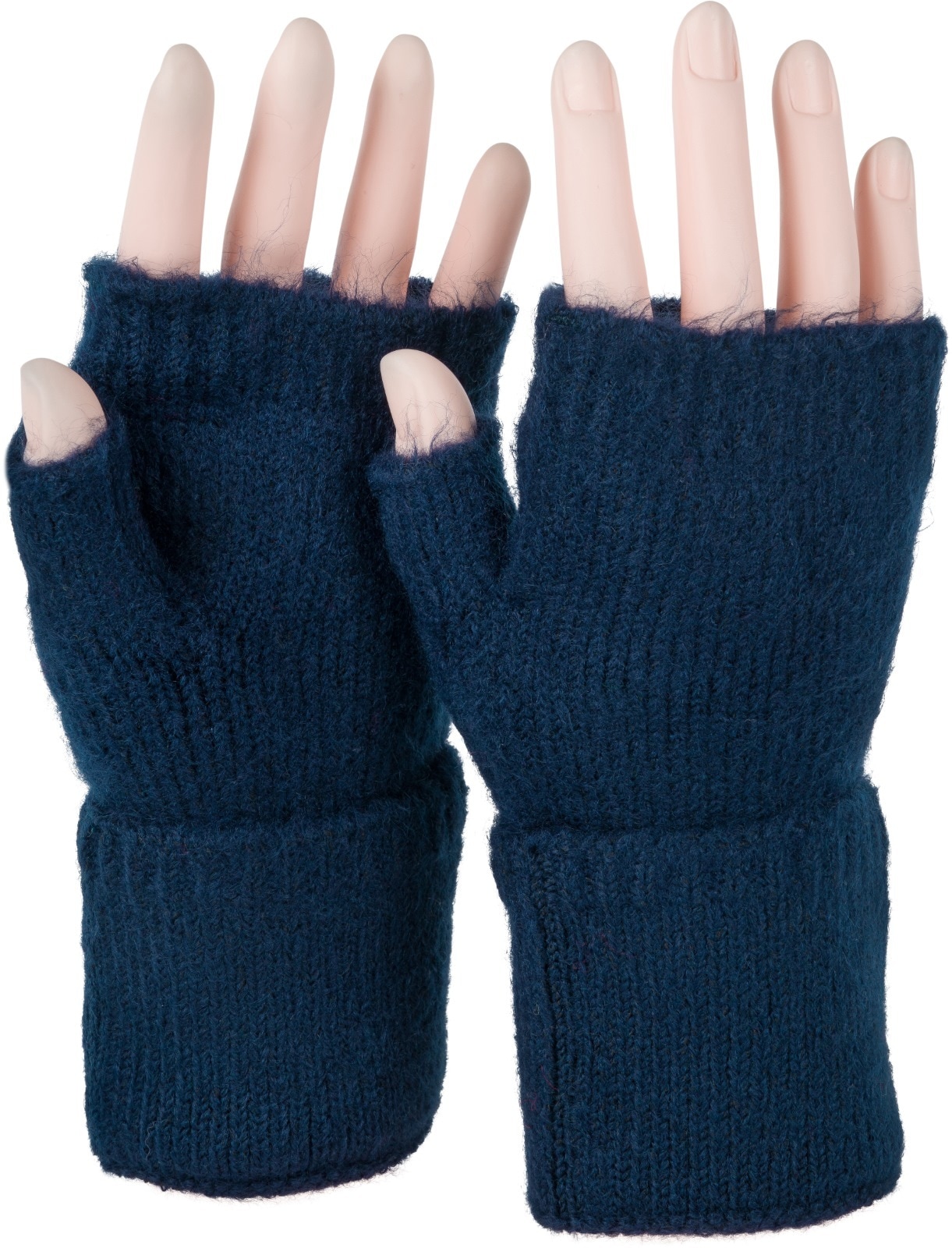 styleBREAKER Strickhandschuhe "Fingerlose Strickhandschuhe Einfarbig" 1 Stk.