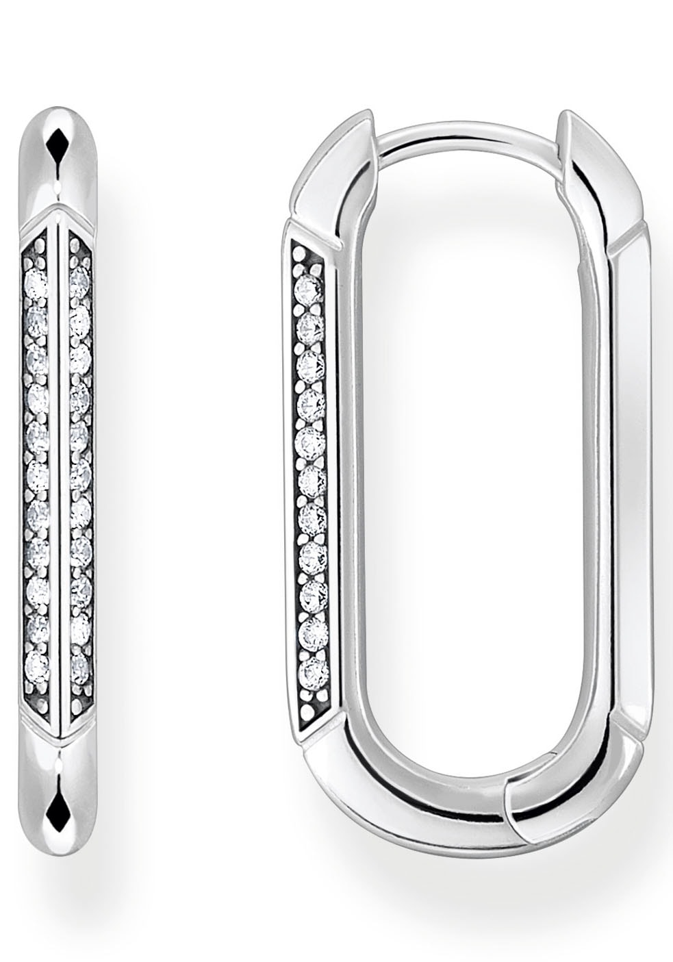 THOMAS SABO Paar Creolen »silber, CR674-643-14«, mit Zirkonia (synth.)