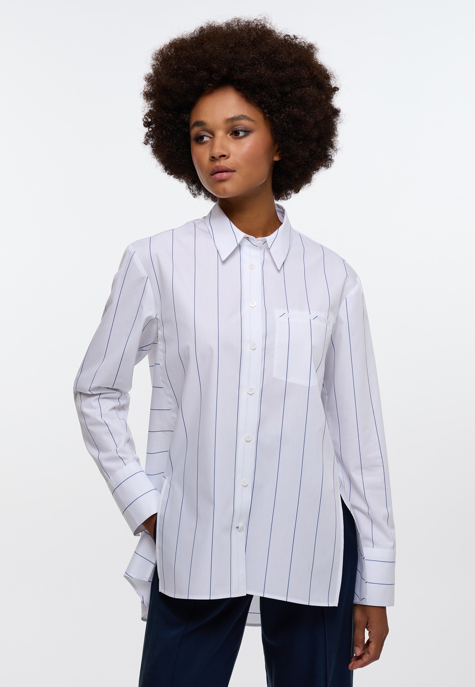 Eterna Hemdbluse "LOOSE FIT" EASY IRON (bügelleicht) günstig online kaufen