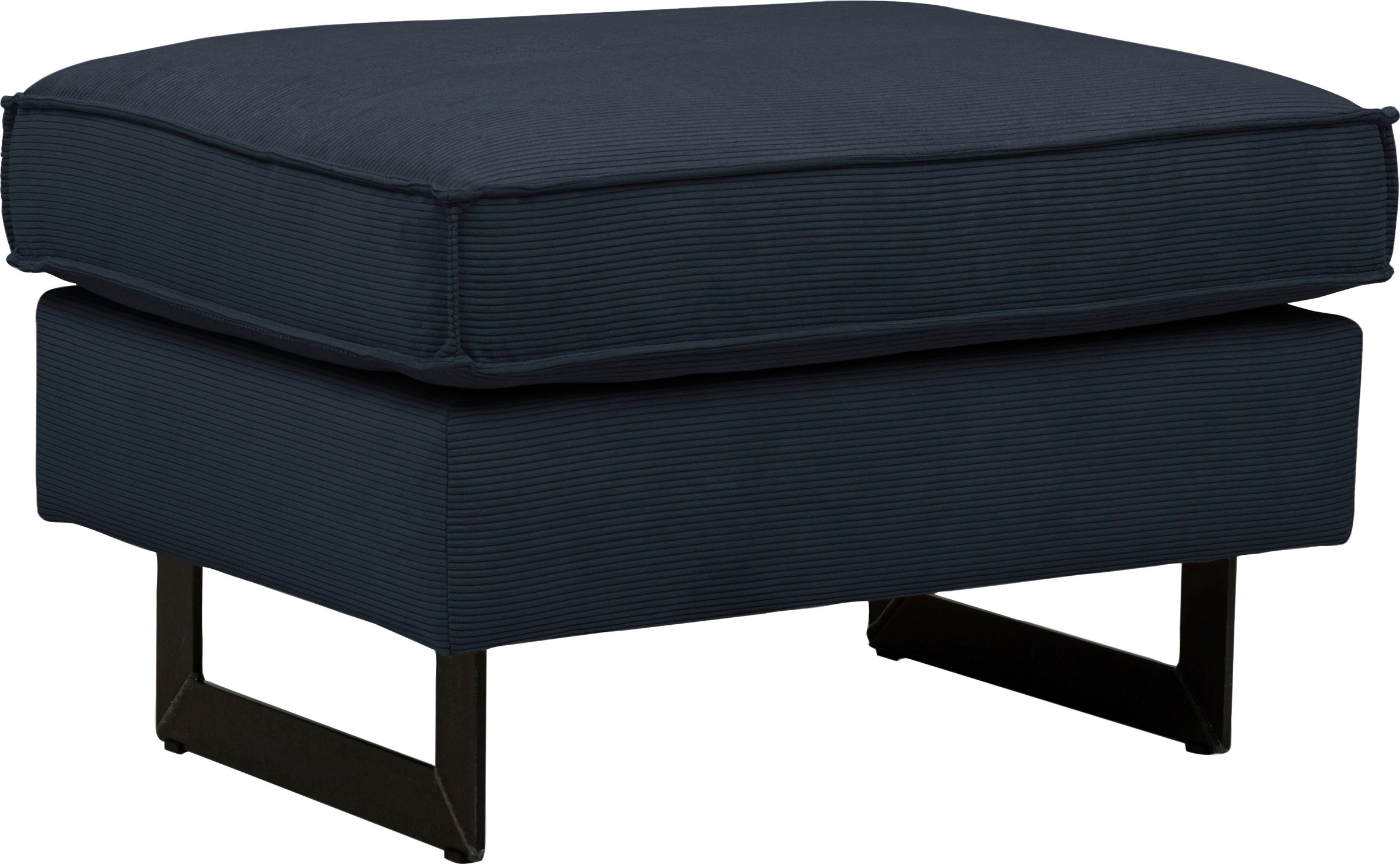 Home affaire Polsterhocker "Pinto" mit Keder, Metallfüßen und auch in Cord günstig online kaufen