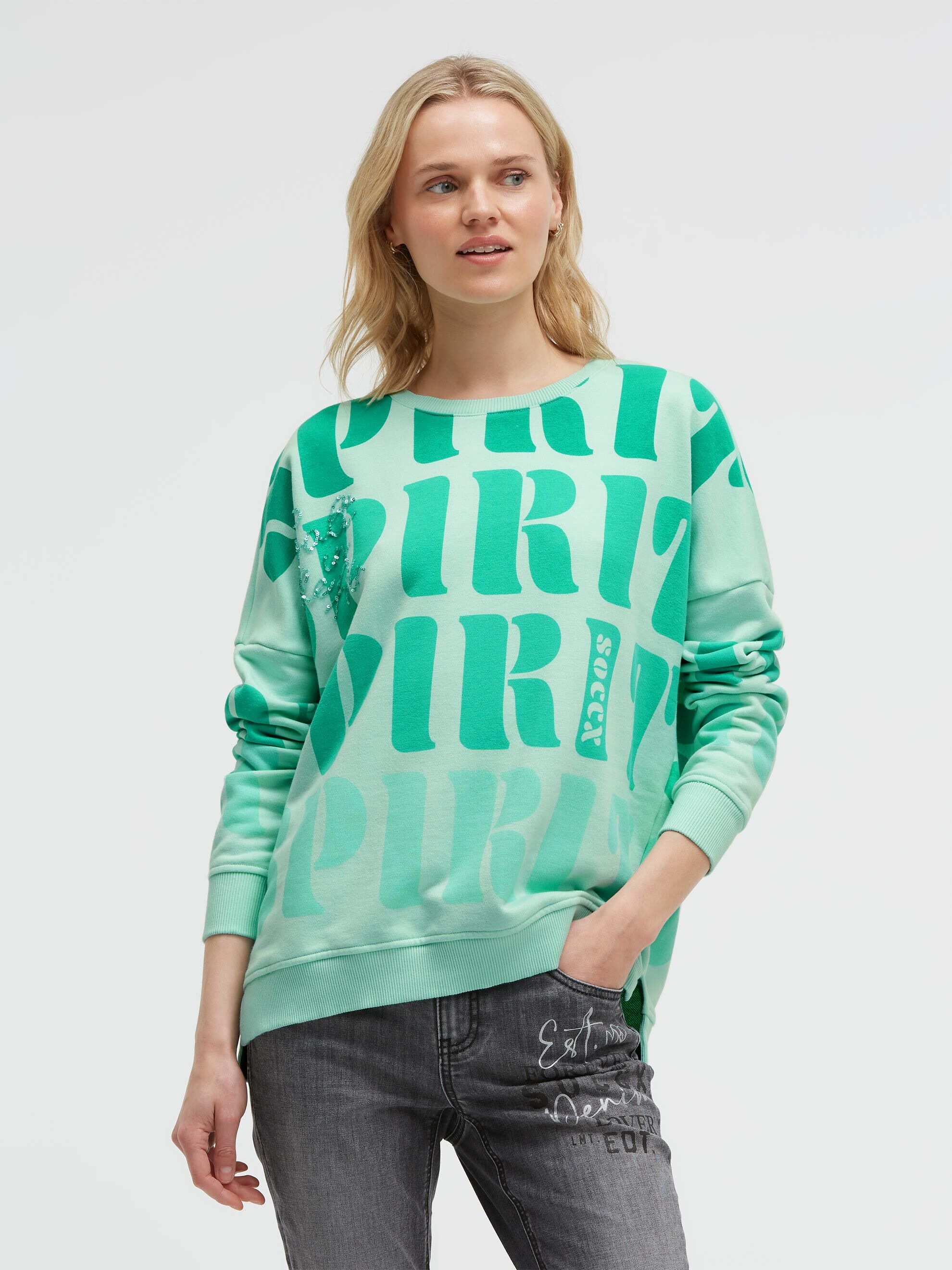 SOCCX Sweater, mit Pailletten-Schriftzug