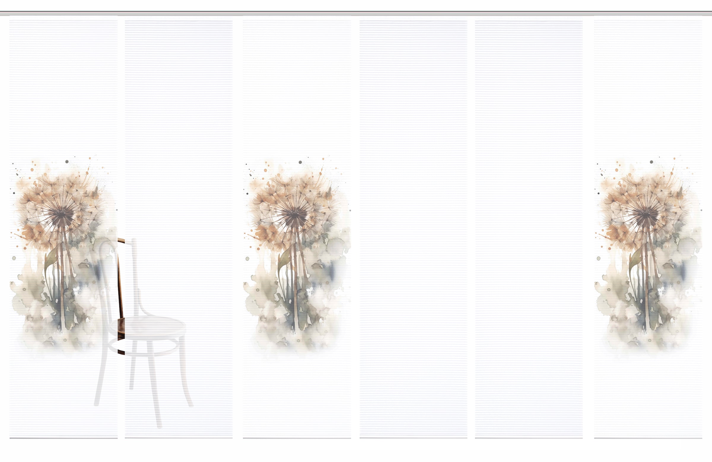 HOME in green Schiebegardine "AMARANDE" Paneelwagen 6 Stk. tlg. Bambusoptik günstig online kaufen